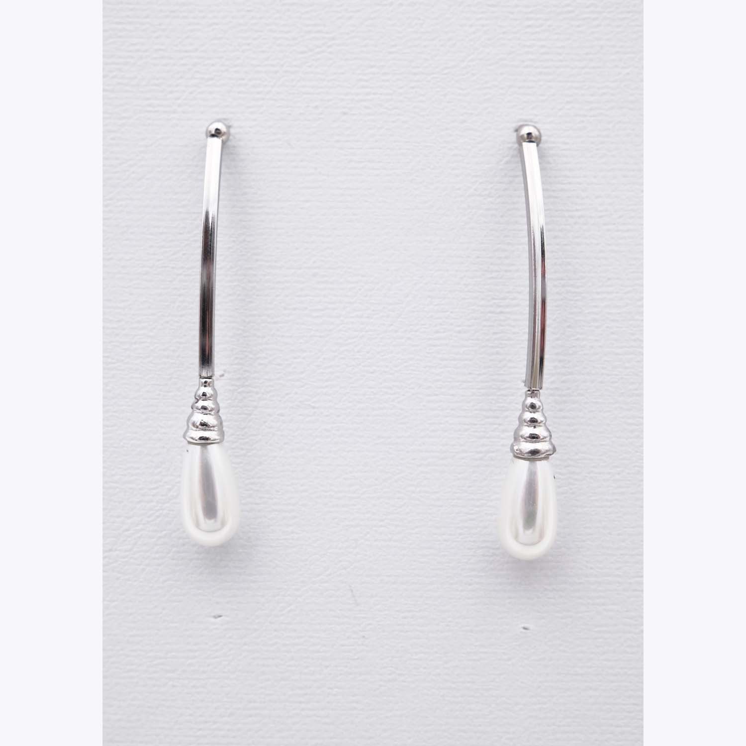Boucles d'Oreilles en Perles de Majorque - Long. 44 mm - Image 8