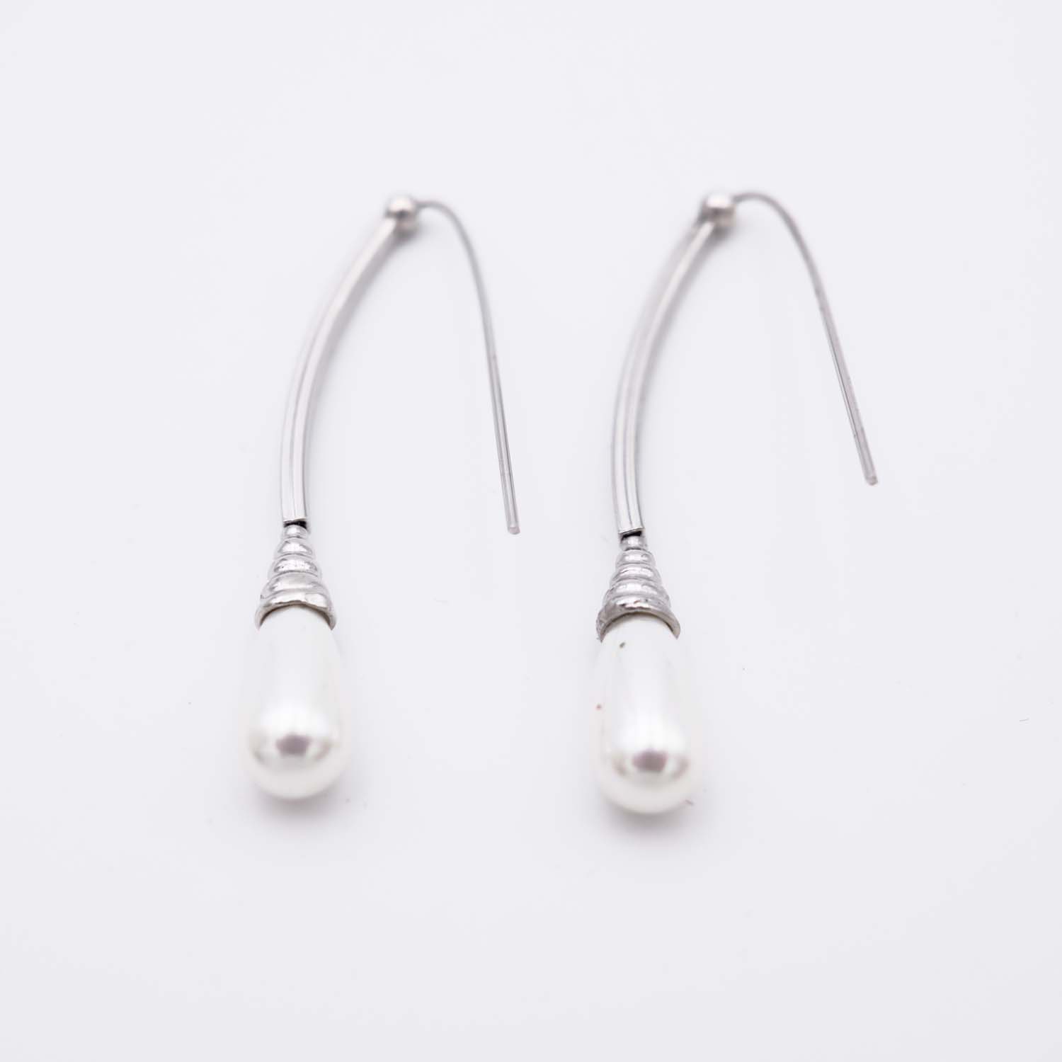 Boucles d'Oreilles en Perles de Majorque - Long. 44 mm - Image 4