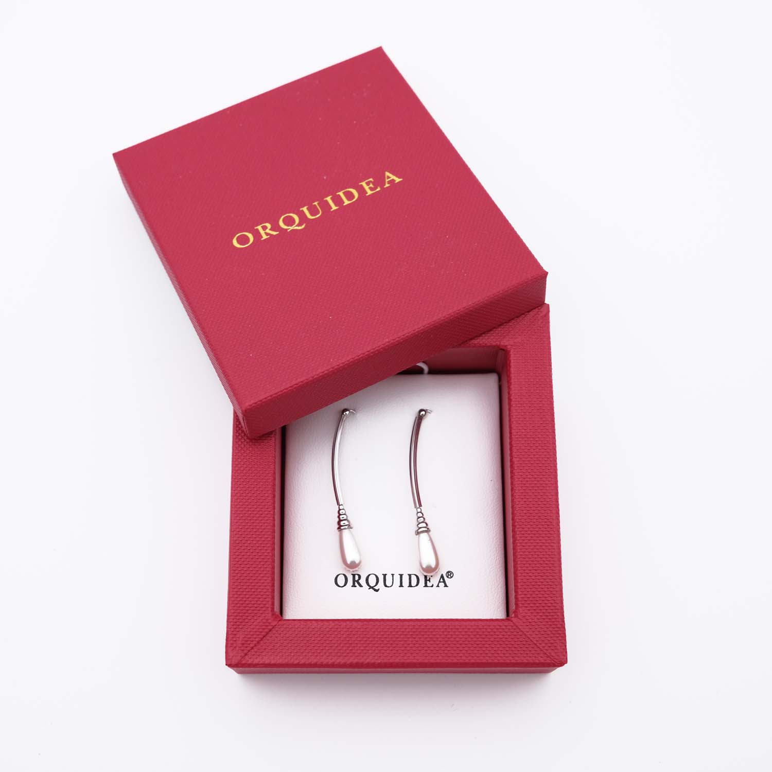 Boucles d'Oreilles en Perles de Majorque - Long. 44 mm - Image 2