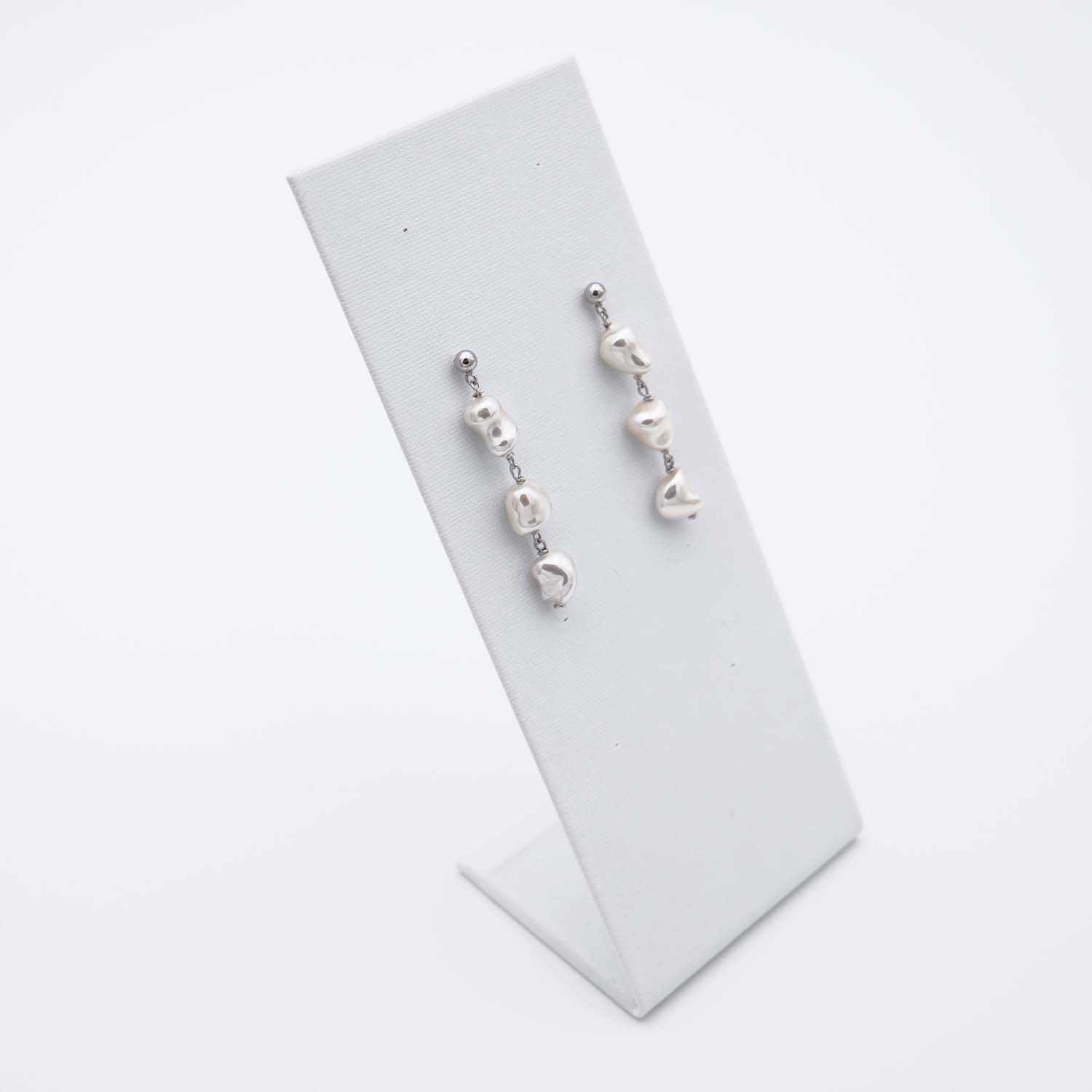 Boucles d'Oreilles en Perles de Majorque - Long. 42 mm - Image 6