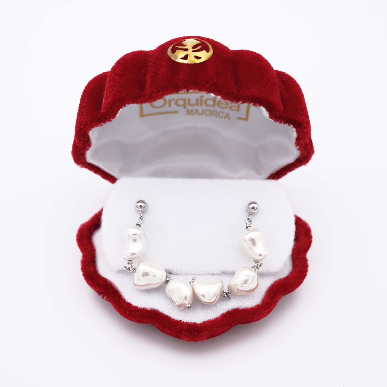 Boucles d'Oreilles en Perles de Majorque - Long. 42 mm - Image 4