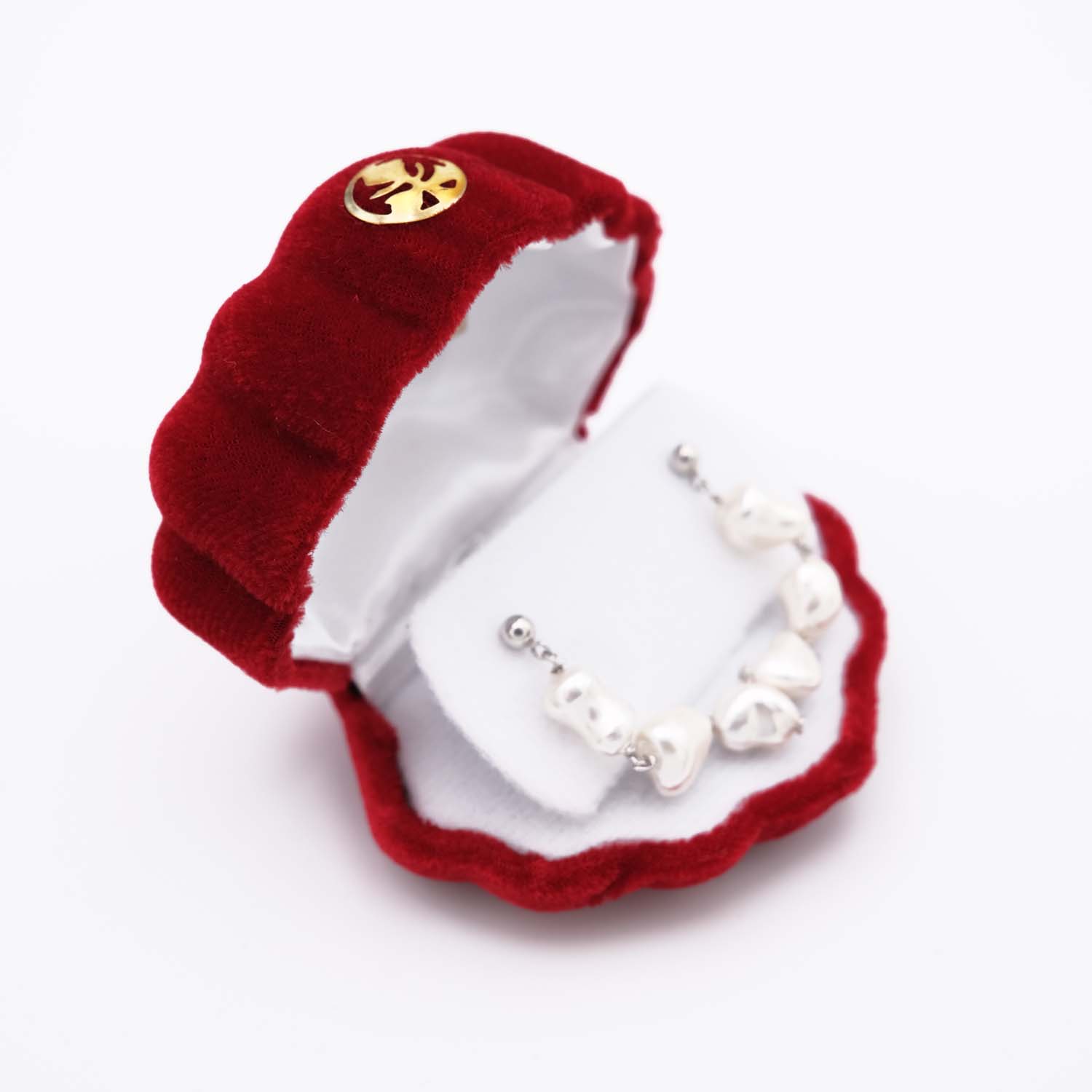 Boucles d'Oreilles en Perles de Majorque - Long. 42 mm - Image 5