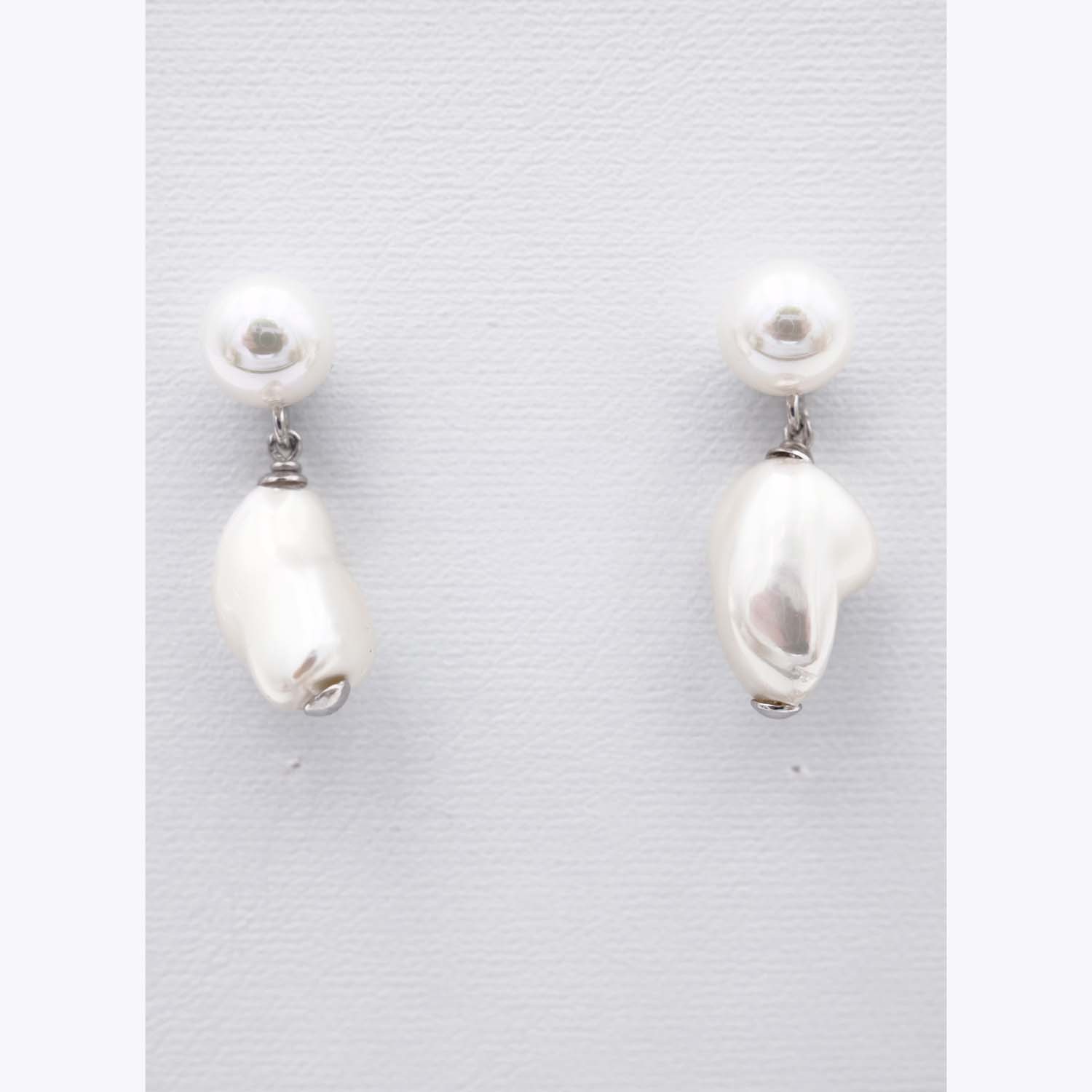 Boucles d'Oreilles en Perles de Majorque - 10 x 30 mm - Image 8