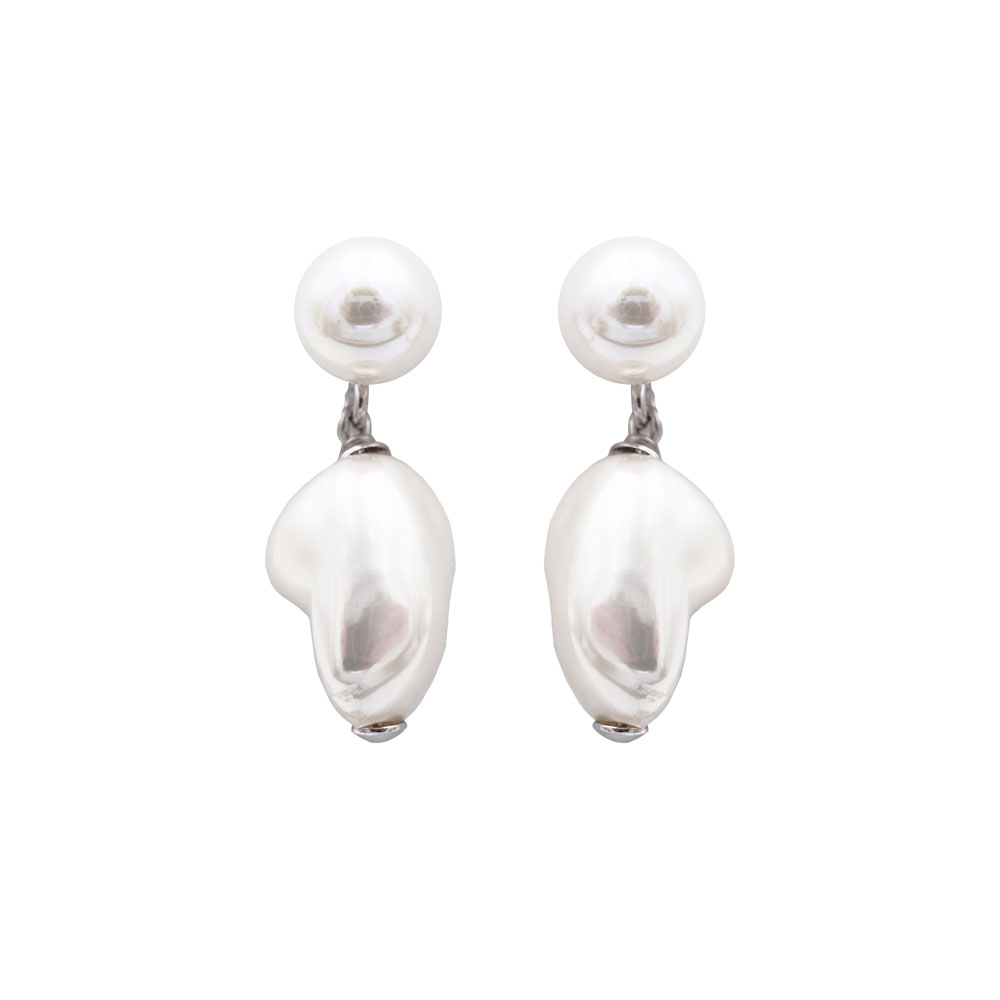 Boucles d'Oreilles en Perles de Majorque - 10 x 30 mm