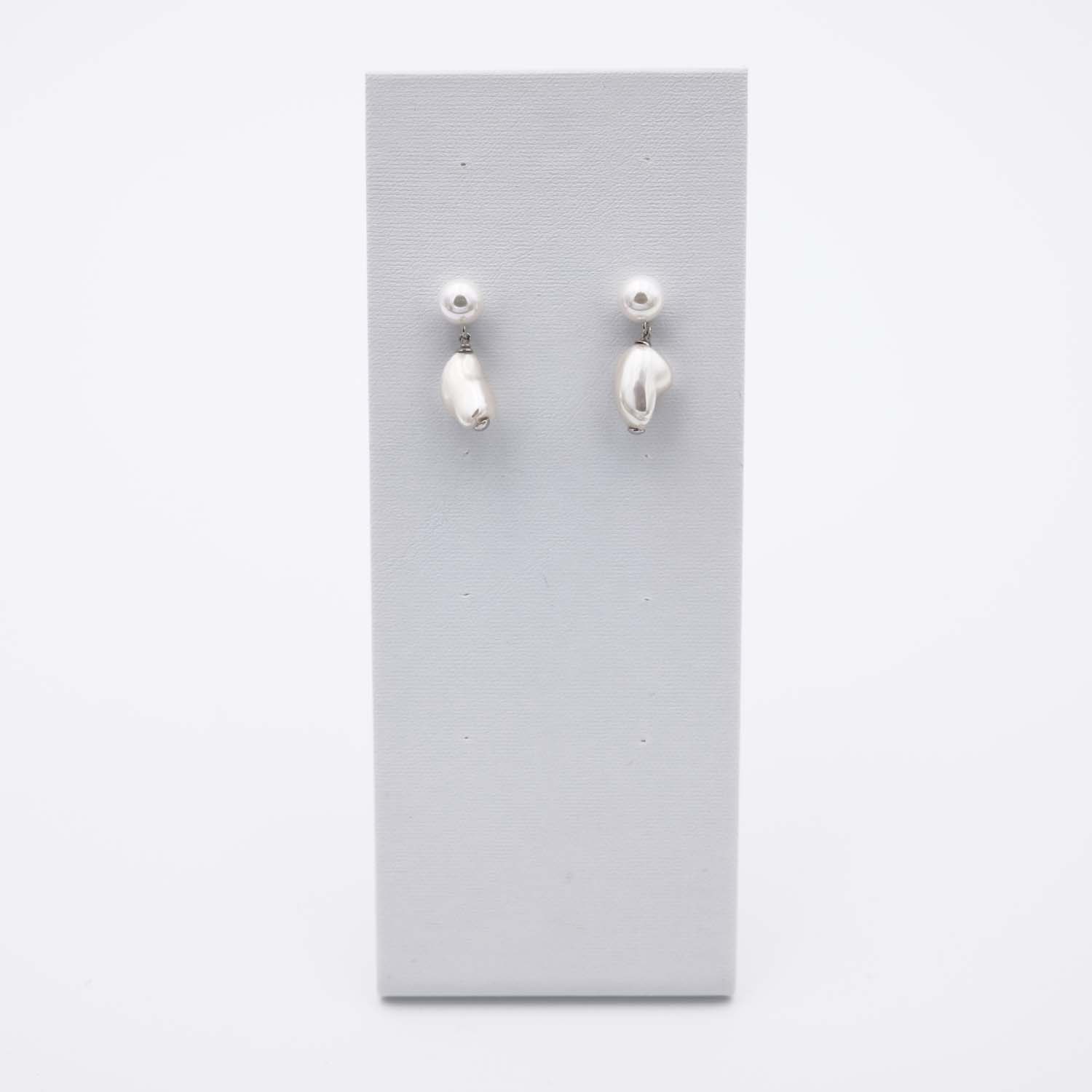Boucles d'Oreilles en Perles de Majorque - 10 x 30 mm - Image 7