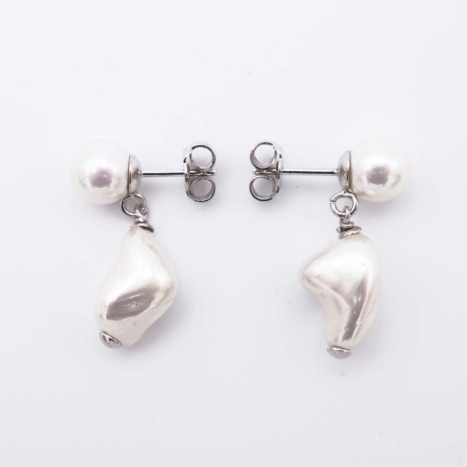 Boucles d'Oreilles en Perles de Majorque - 10 x 30 mm - Image 5