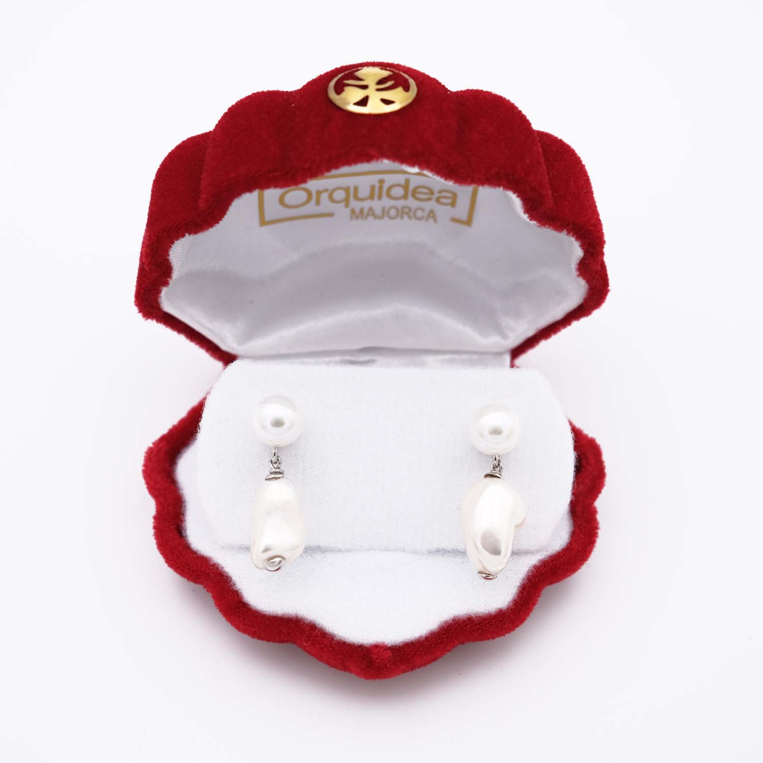 Boucles d'Oreilles en Perles de Majorque - 10 x 30 mm - Image 3