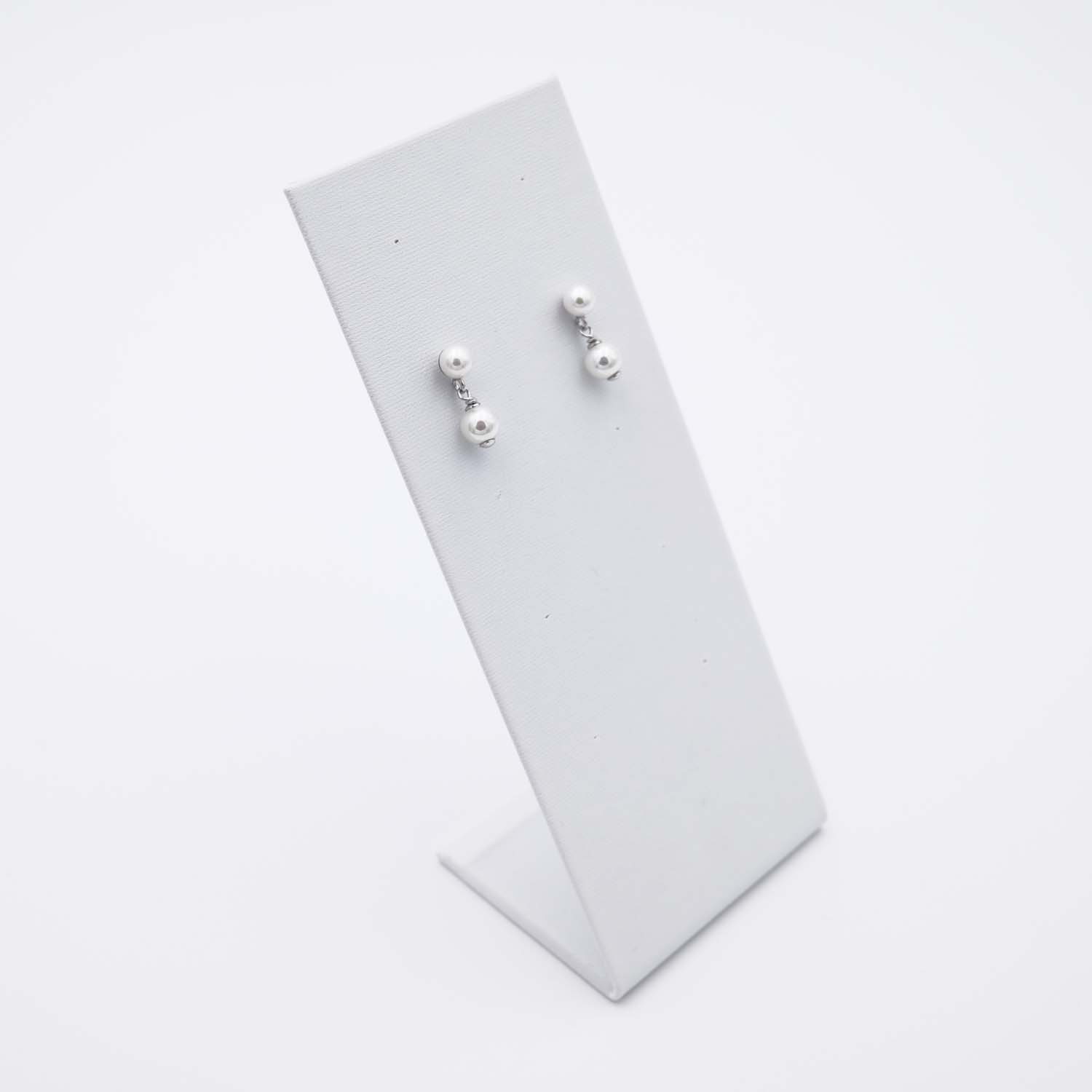 Boucles d'Oreilles en Perles de Majorque - 7 x 16 mm - Image 4