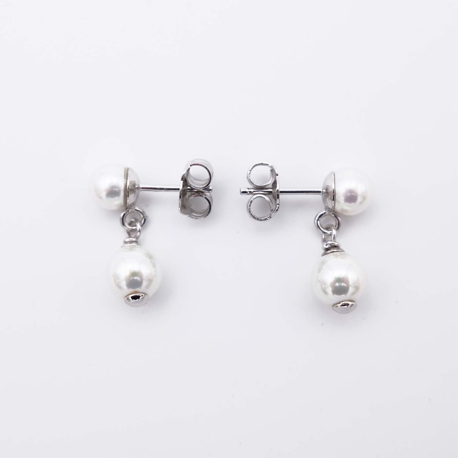 Boucles d'Oreilles en Perles de Majorque - 7 x 16 mm - Image 5