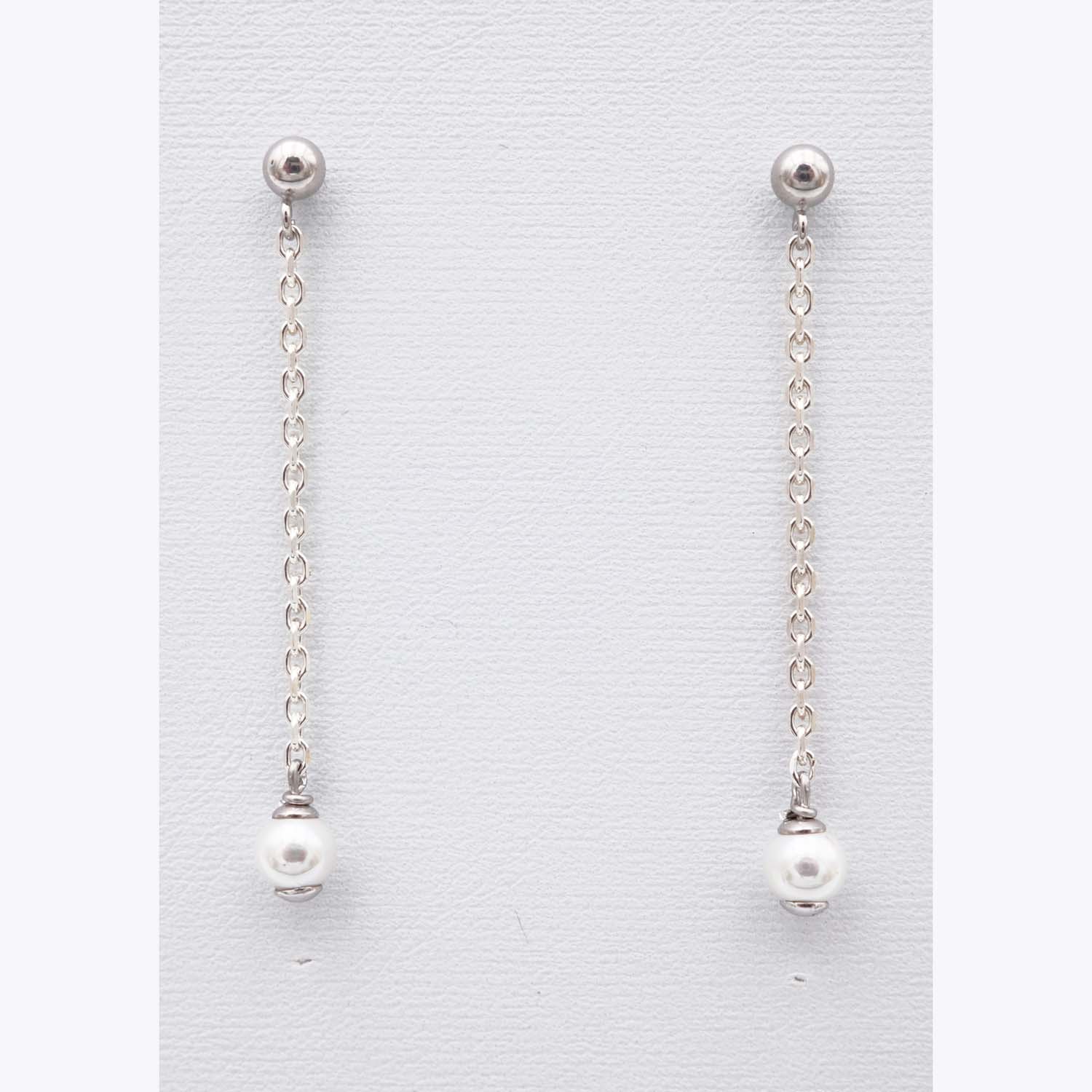 Boucles d'Oreilles en Perles de Majorque - 5 x 45 mm - Image 9