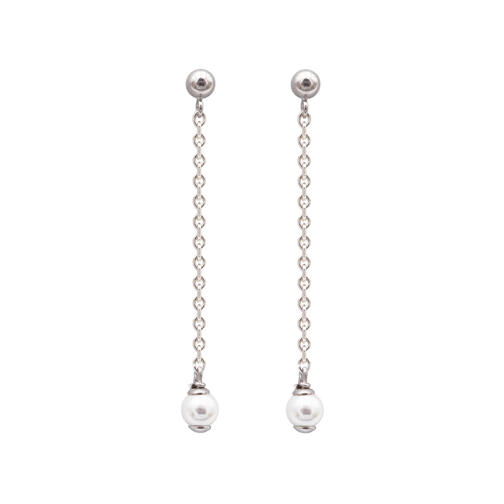 Boucles d'Oreilles en Perles de Majorque - 5 x 45 mm