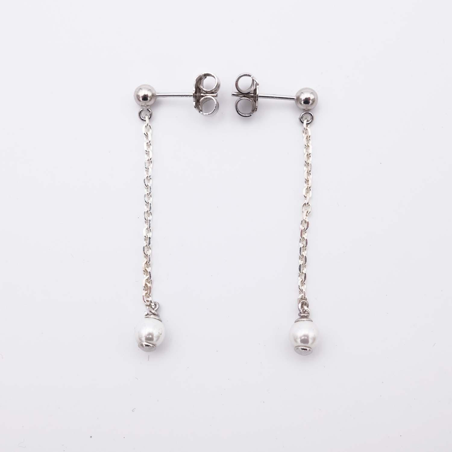 Boucles d'Oreilles en Perles de Majorque - 5 x 45 mm - Image 6
