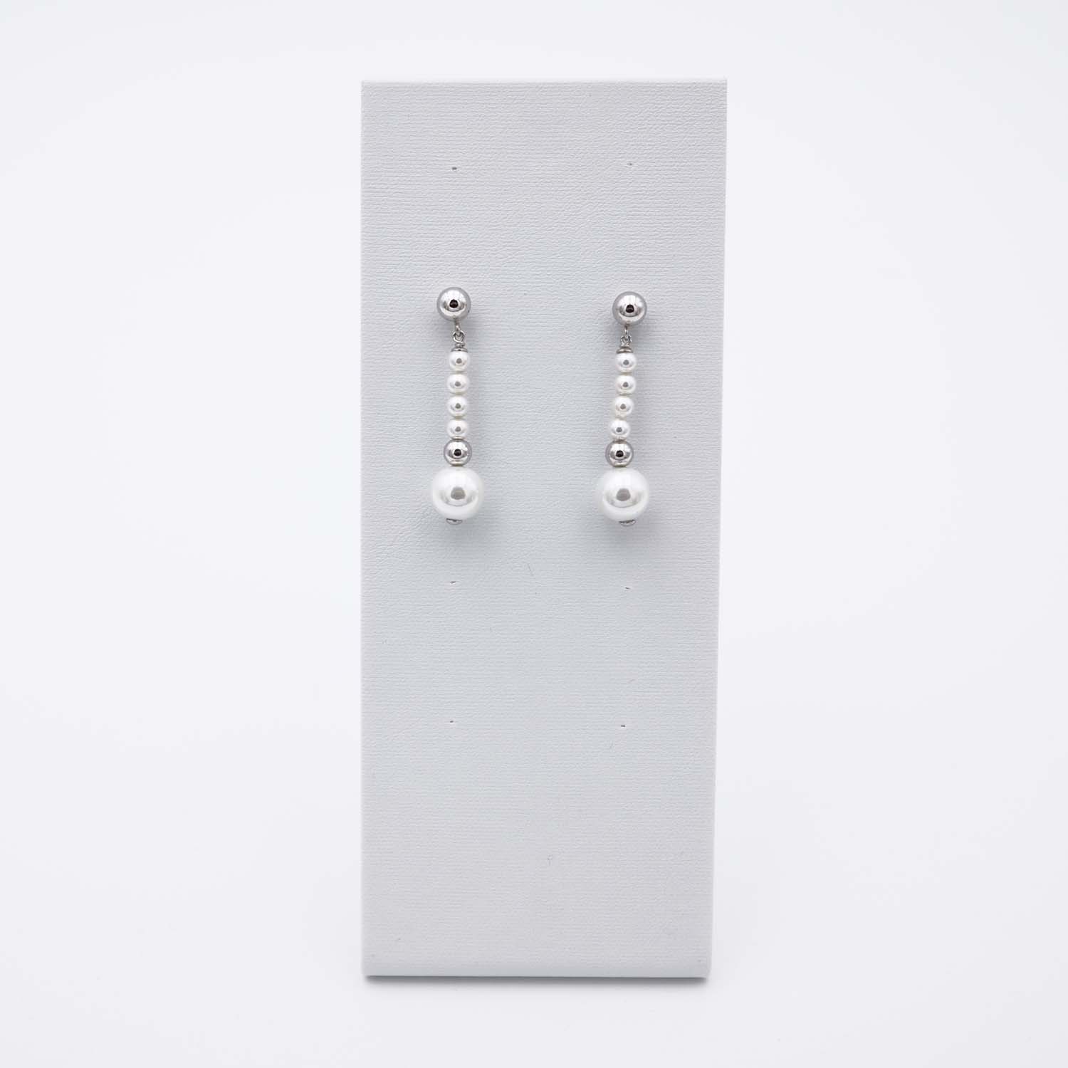 Boucles d'Oreilles en Perles de Majorque - 10 x 38 mm - Image 7