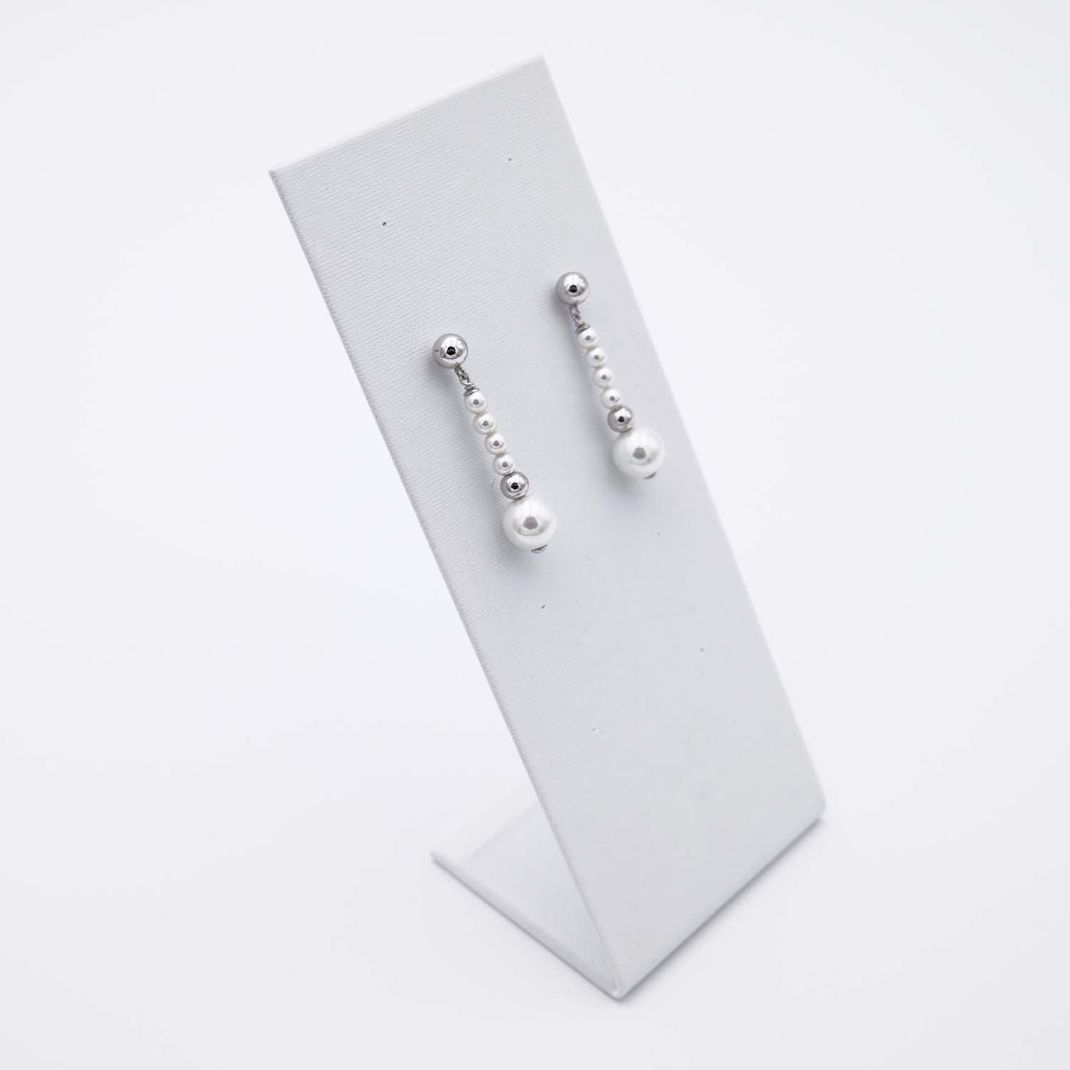 Boucles d'Oreilles en Perles de Majorque - 10 x 38 mm - Image 6