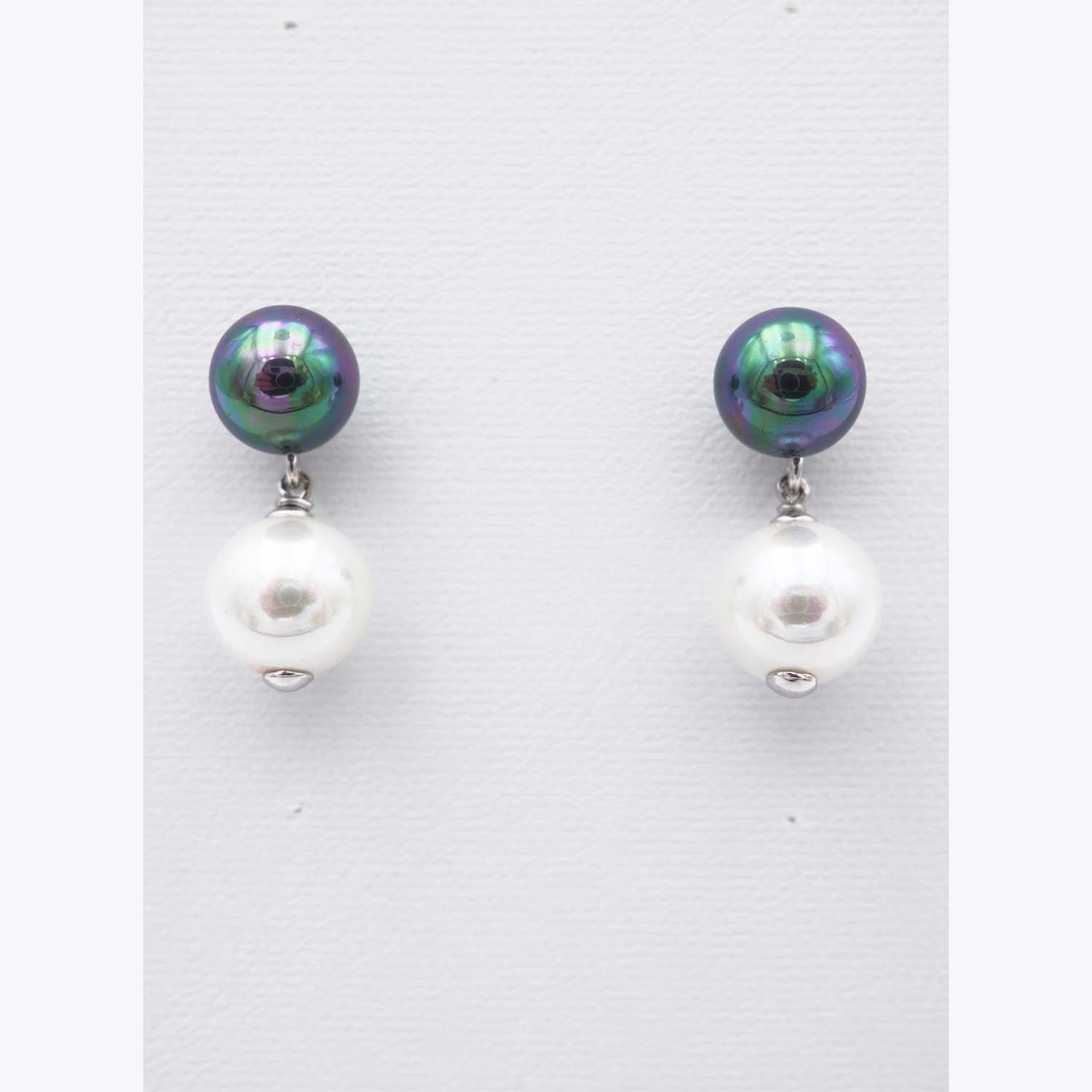 Boucles d'Oreilles en Perles de Majorque - 10 x 28 mm - Image 8