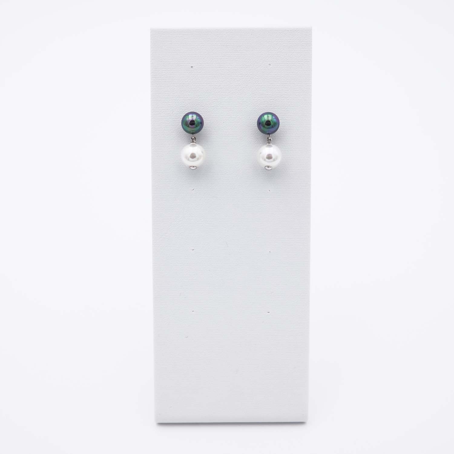 Boucles d'Oreilles en Perles de Majorque - 10 x 28 mm - Image 7