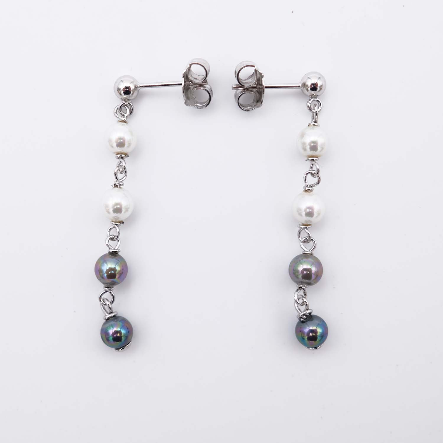 Boucles d'Oreilles en Perles de Majorque - 36 x 5 mm - Image 6