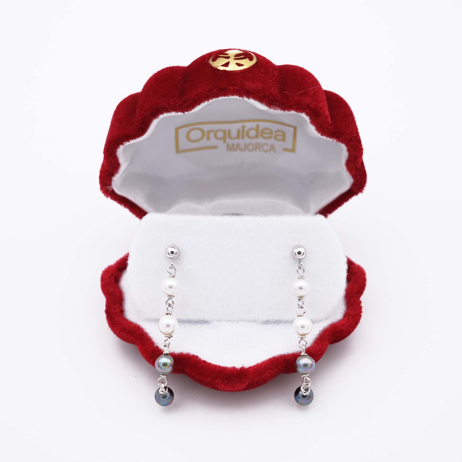 Boucles d'Oreilles en Perles de Majorque - 36 x 5 mm - Image 3