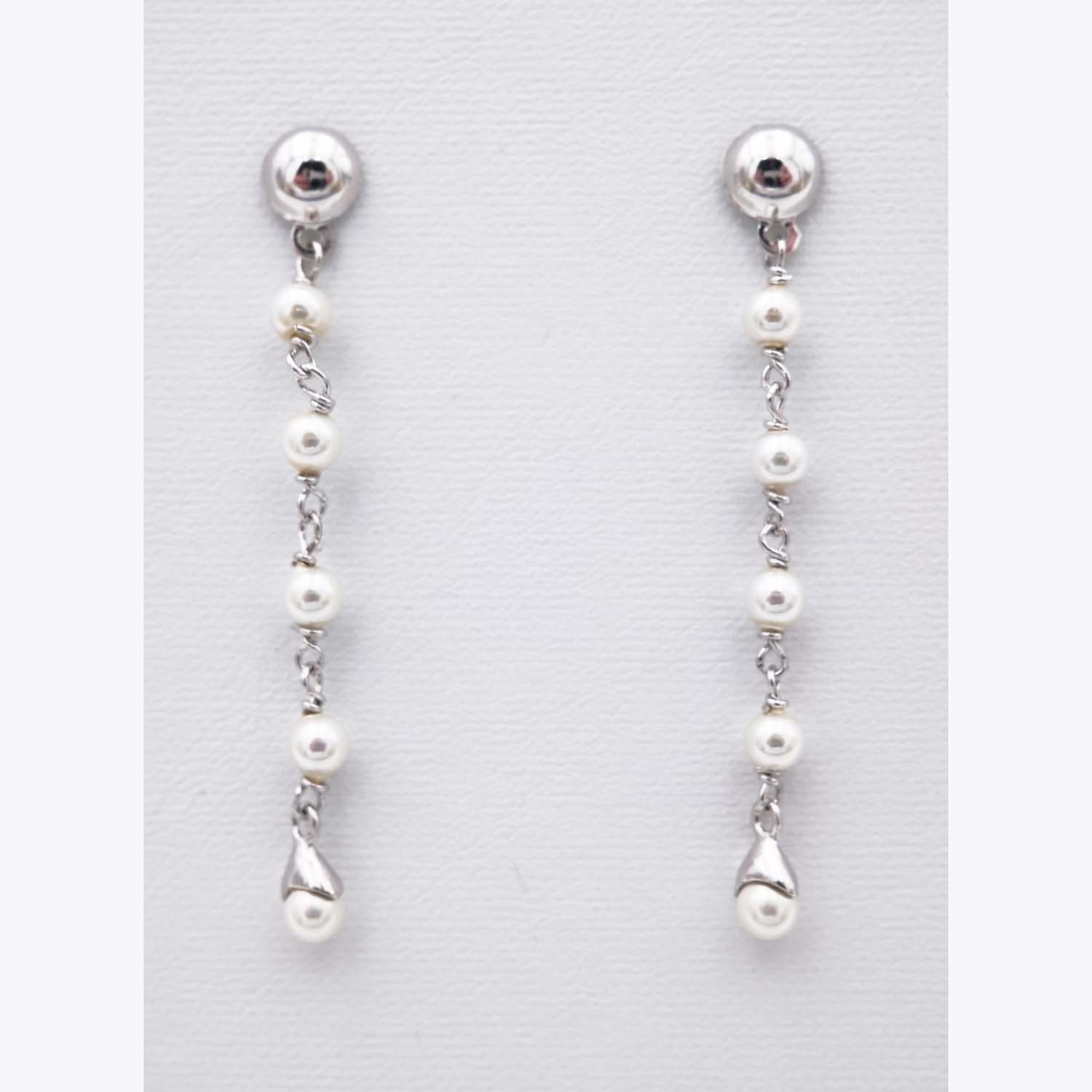 Boucles d'Oreilles en Perles de Majorque - 5 x 53 mm - Image 5
