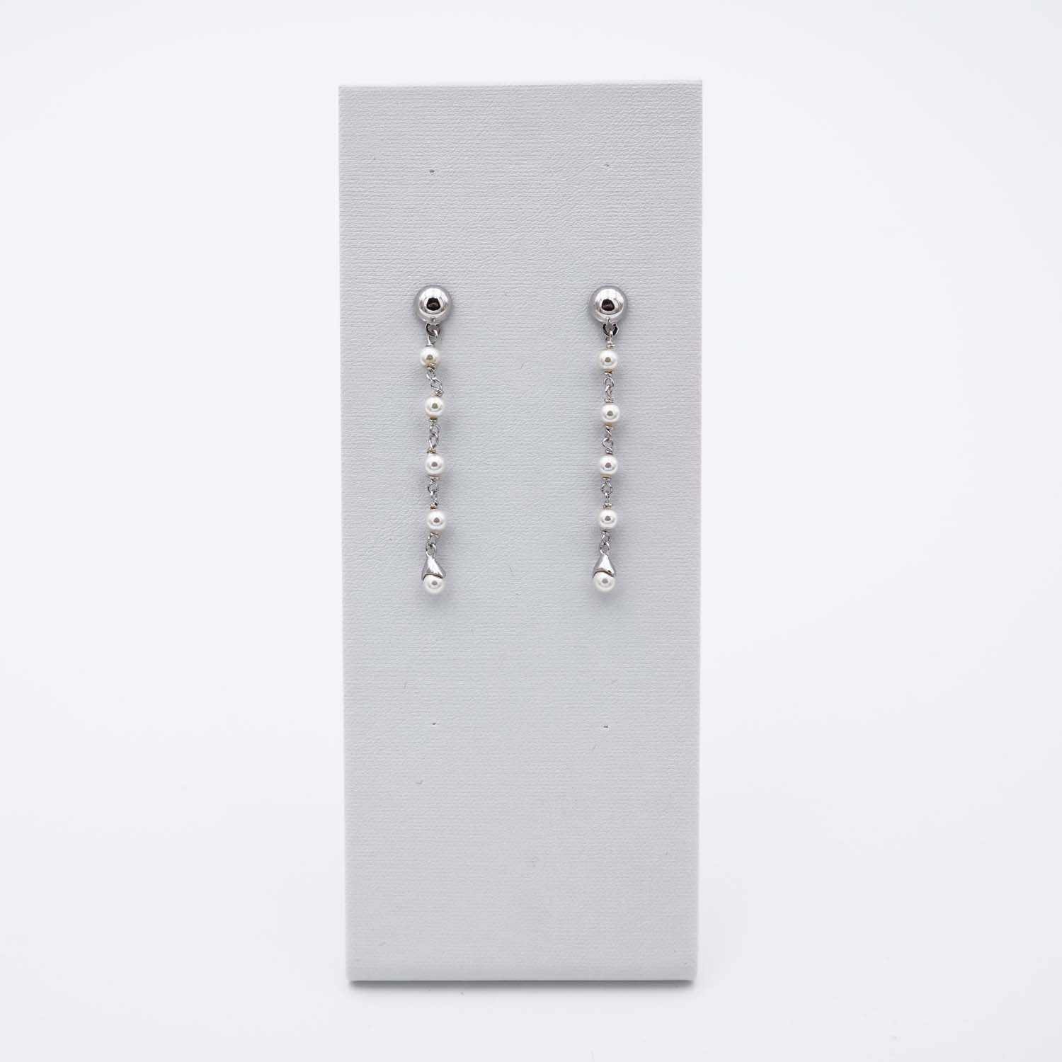 Boucles d'Oreilles en Perles de Majorque - 5 x 53 mm - Image 4