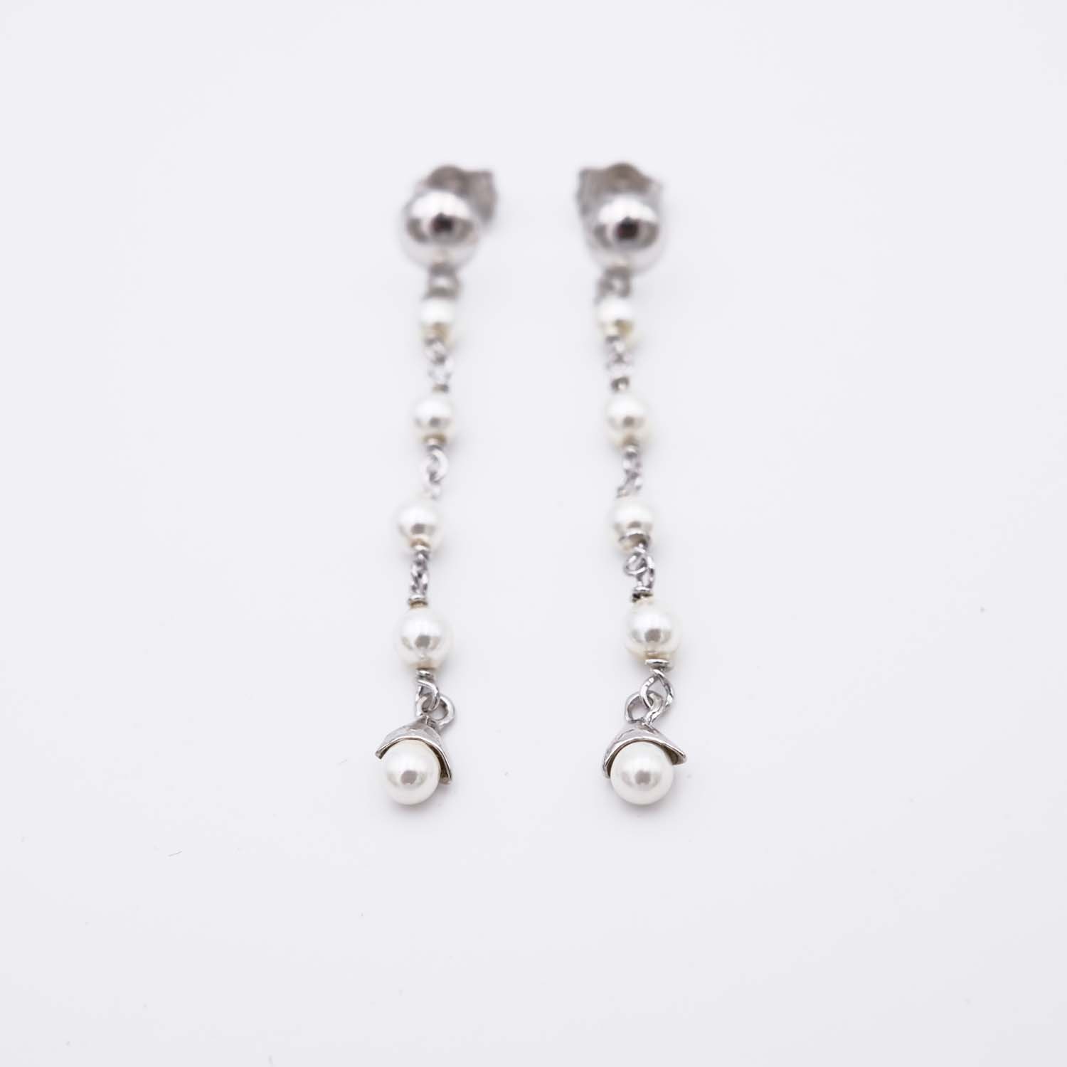 Boucles d'Oreilles en Perles de Majorque - 5 x 53 mm - Image 6