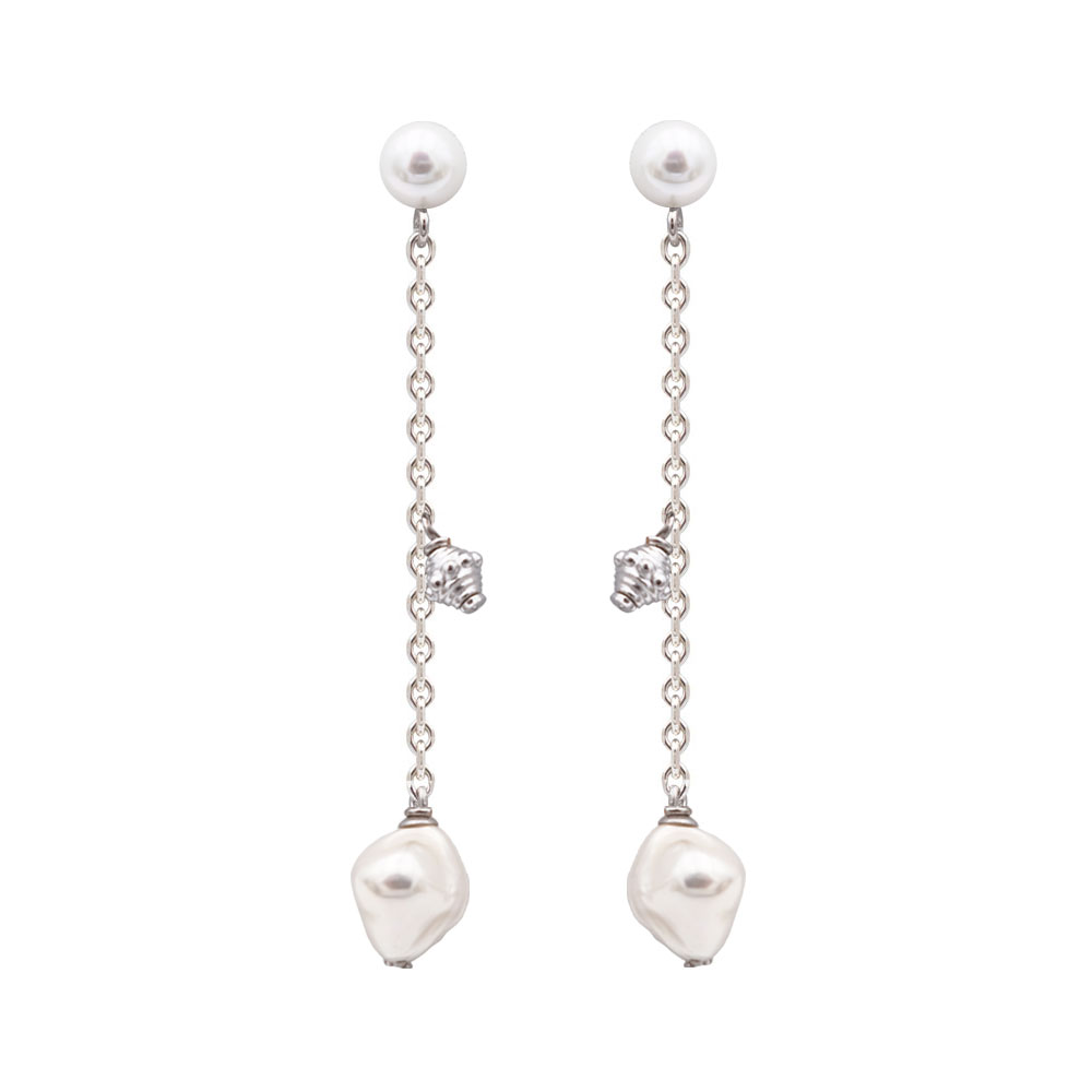 Boucles d'Oreilles en Perles de Majorque - 6 x 53 mm