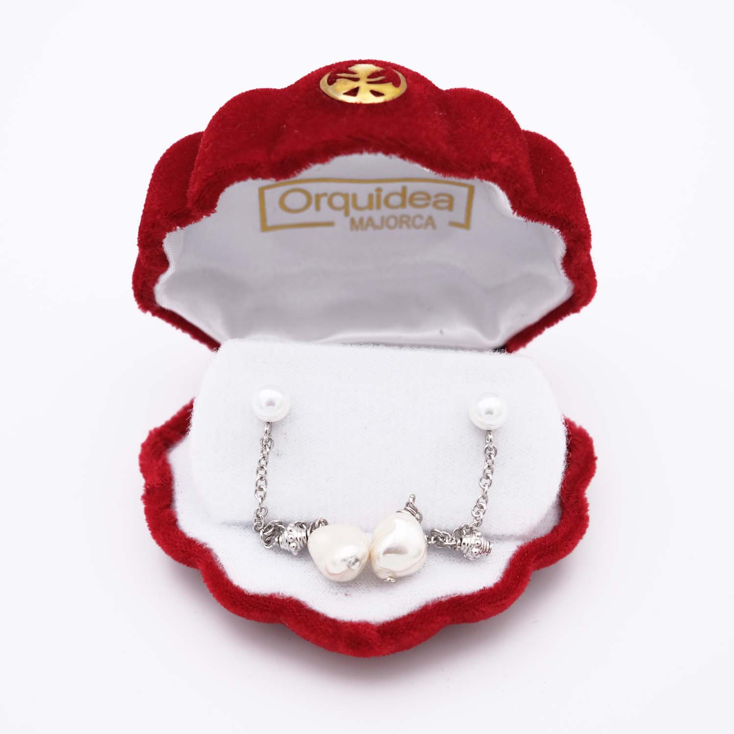 Boucles d'Oreilles en Perles de Majorque - 6 x 53 mm - Image 4