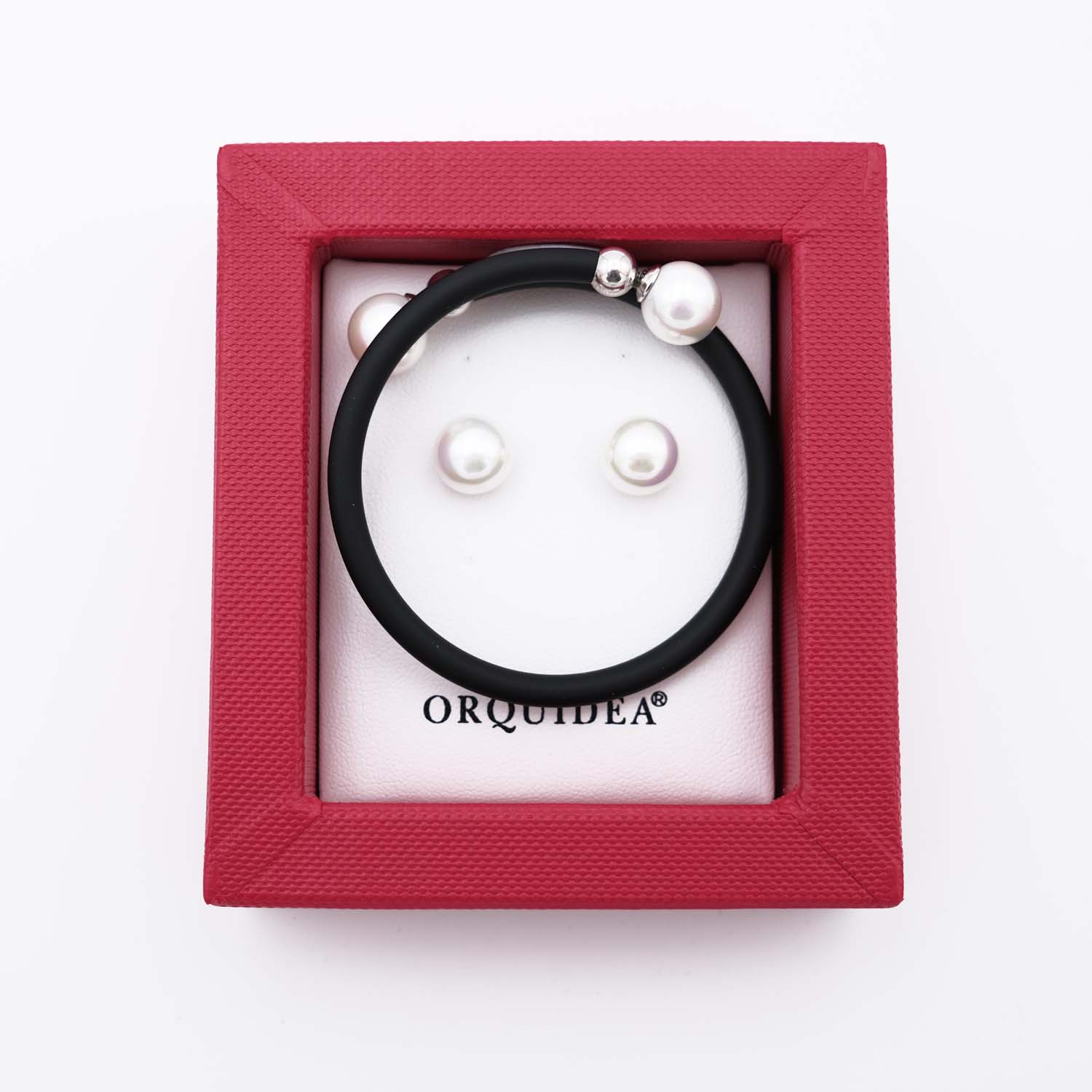 Parure Bracelet et Boucles d'Oreilles - 10 mm. Long. ajustable - Image 5