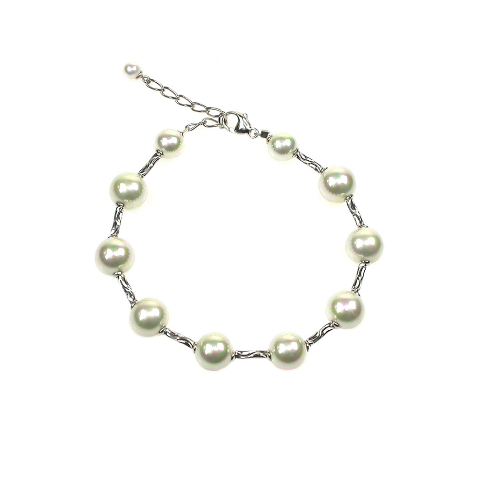 Bracelet en Perles de Majorque - 10 mm - Long. 20 cm - Image 6