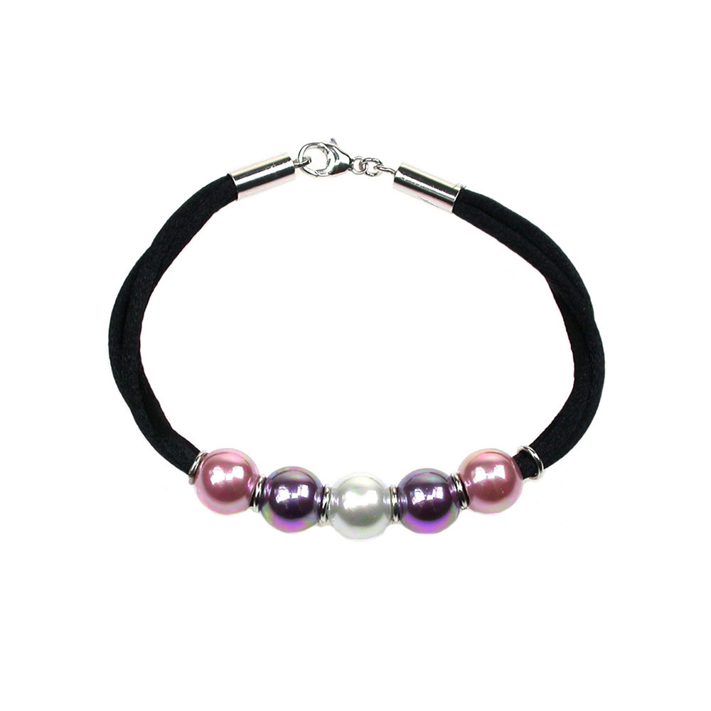 Bracelet en Perles de Majorque - 10 mm - Long. 19 cm - Image 6