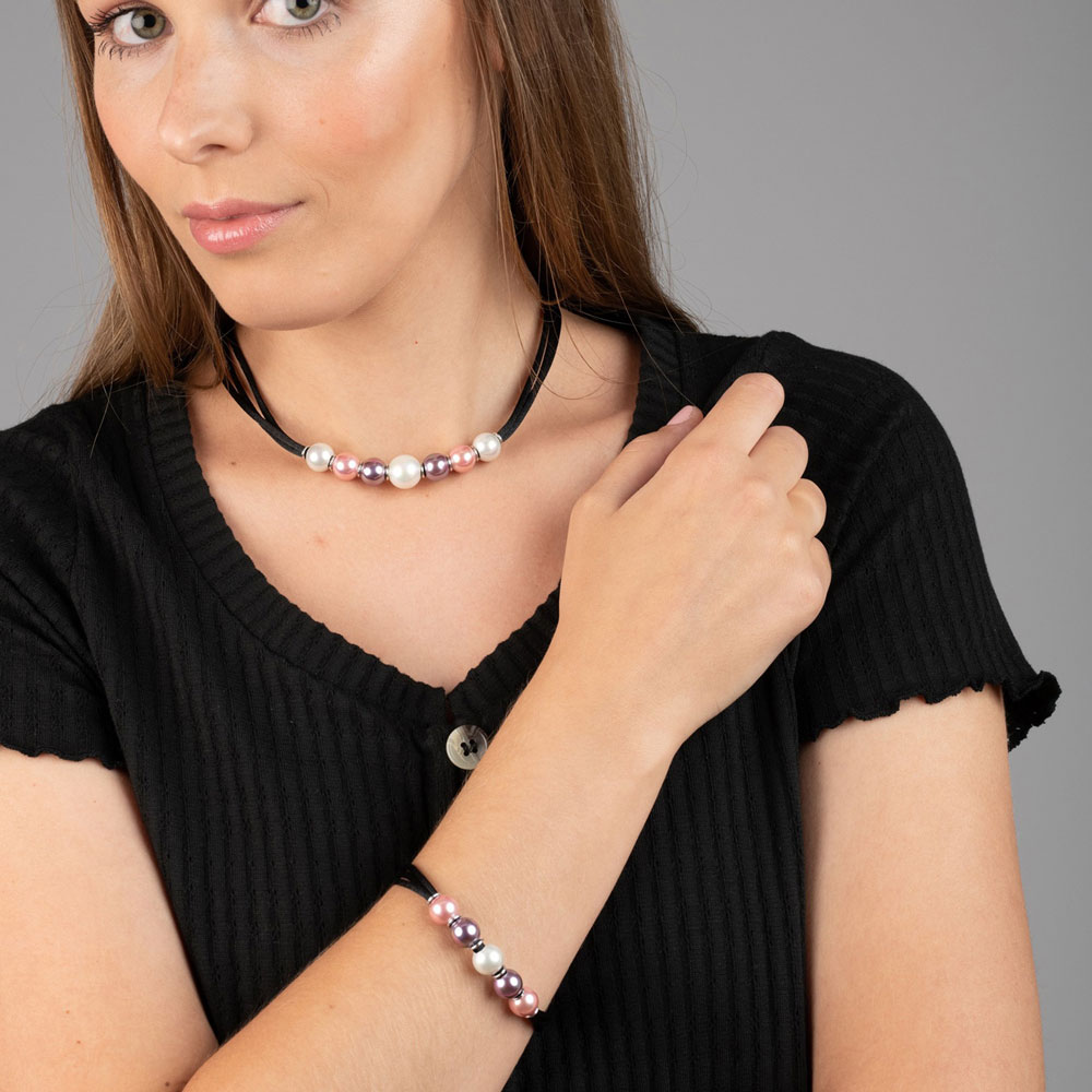 Bracelet en Perles de Majorque - 10 mm - Long. 19 cm - Image 9