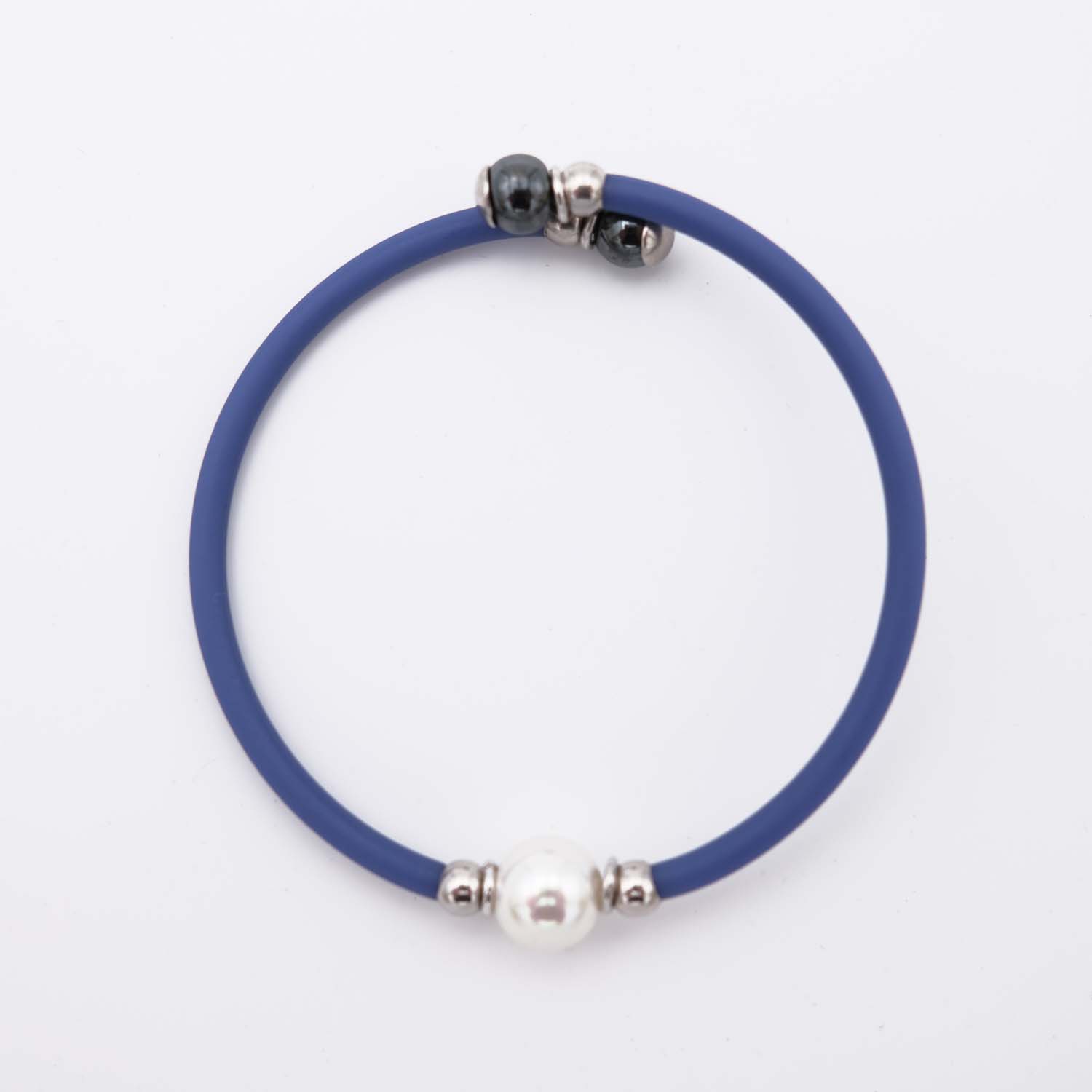 Bracelet en Perles de Majorque - 8 mm - Long. ajustable - Image 3