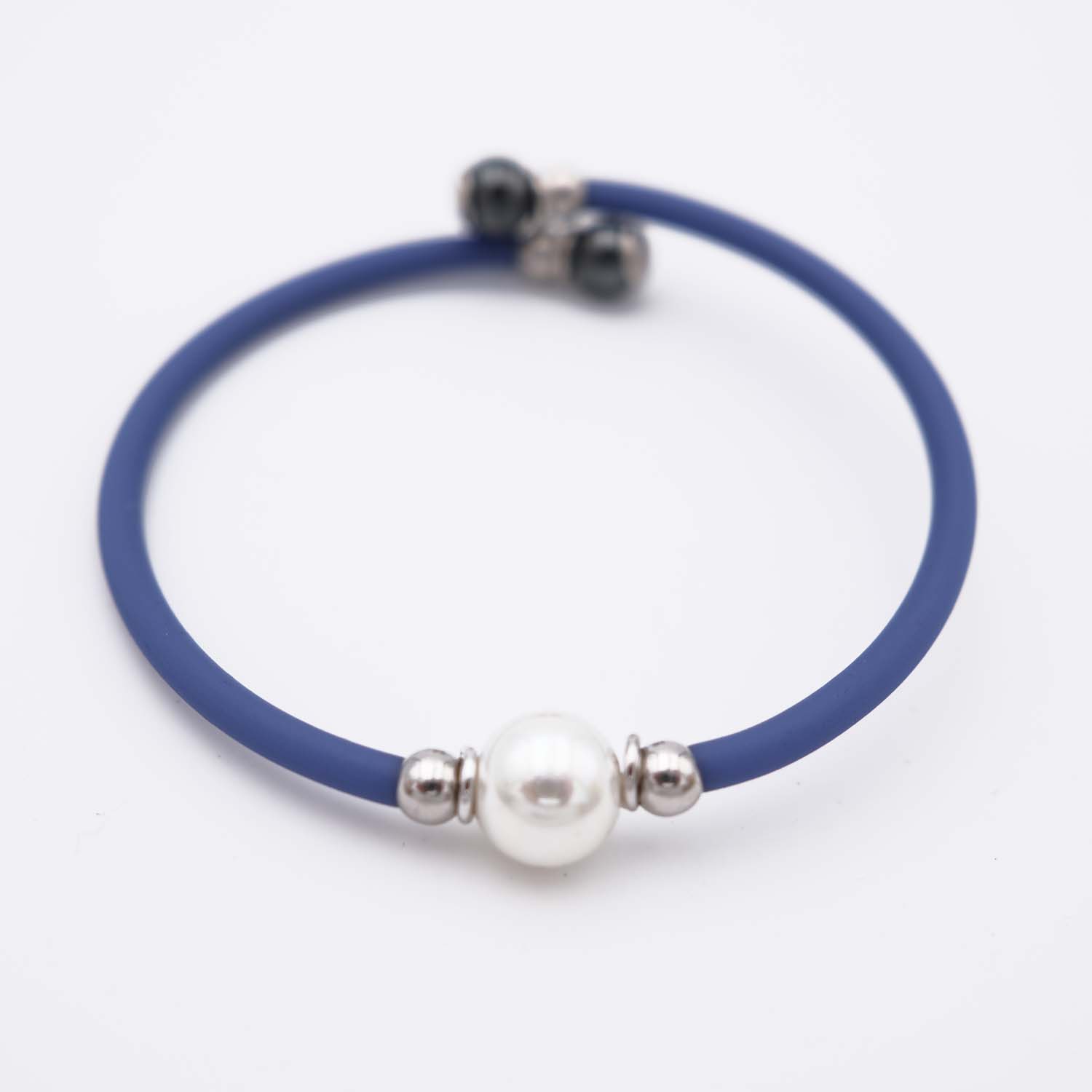 Bracelet en Perles de Majorque - 8 mm - Long. ajustable - Image 2