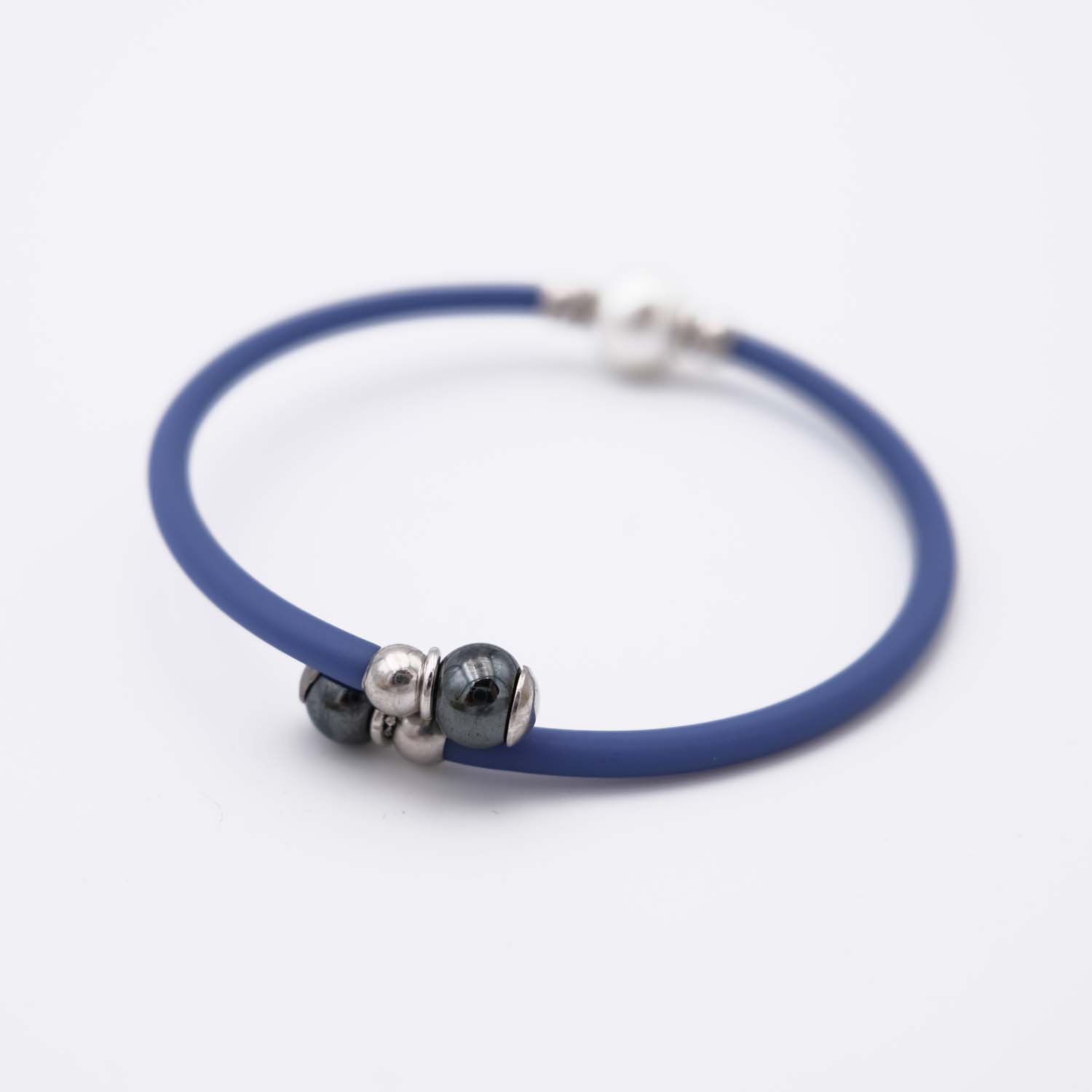 Bracelet en Perles de Majorque - 8 mm - Long. ajustable - Image 4