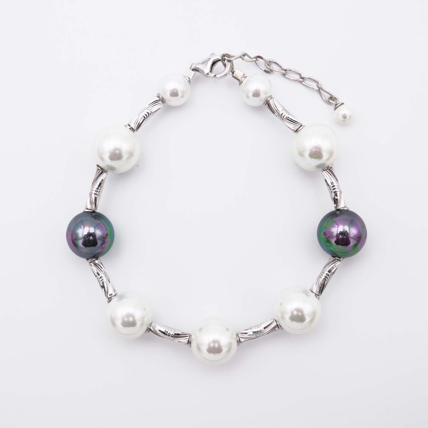 Bracelet en Perles de Majorque - 12 mm - Long. 20 cm - Image 2