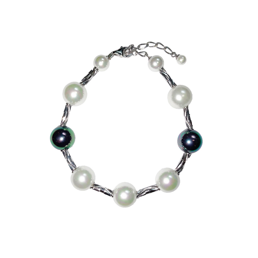 Bracelet en Perles de Majorque - 12 mm - Long. 20 cm