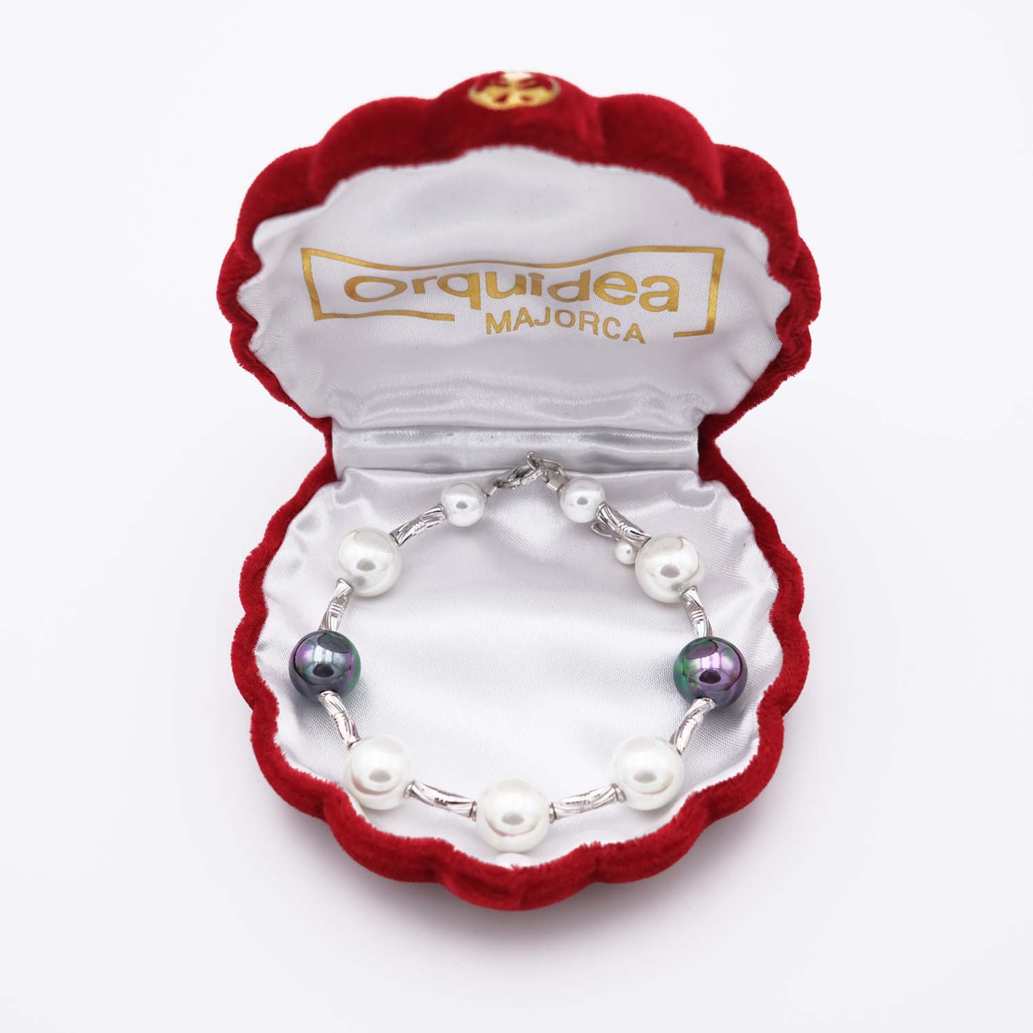 Bracelet en Perles de Majorque - 12 mm - Long. 20 cm - Image 4