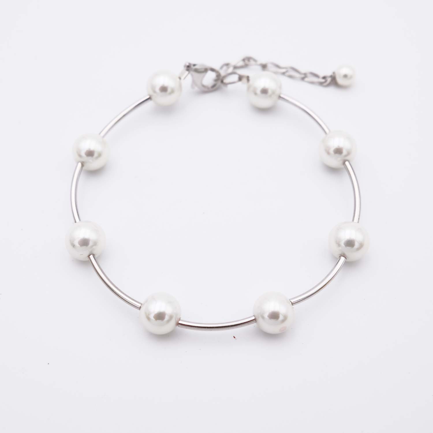 Bracelet en Perles de Majorque - 8 mm - Long. 18 cm - Image 3