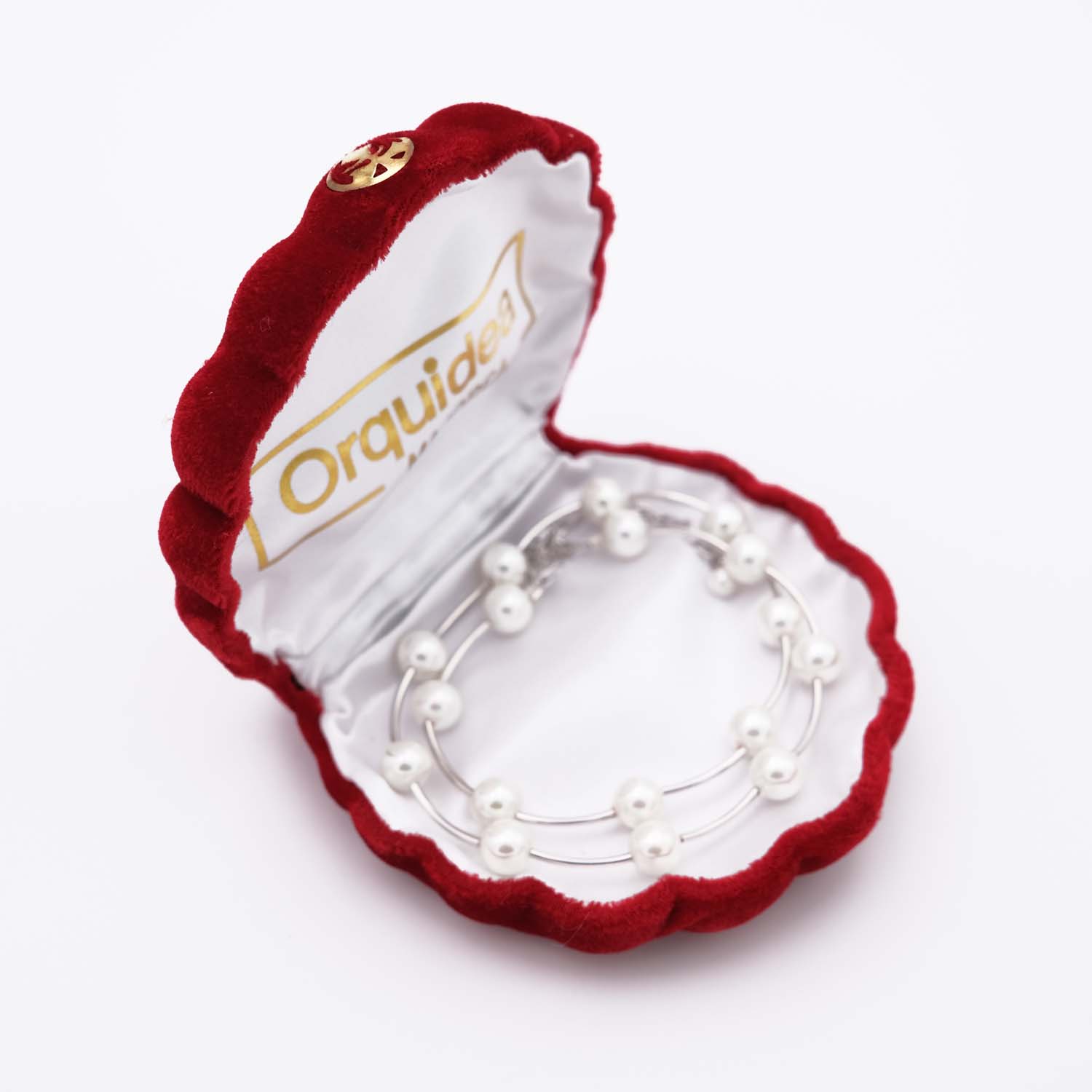 Collier en Perles de Majorque - 8 mm. Long. 38 à 46 cm - Image 2