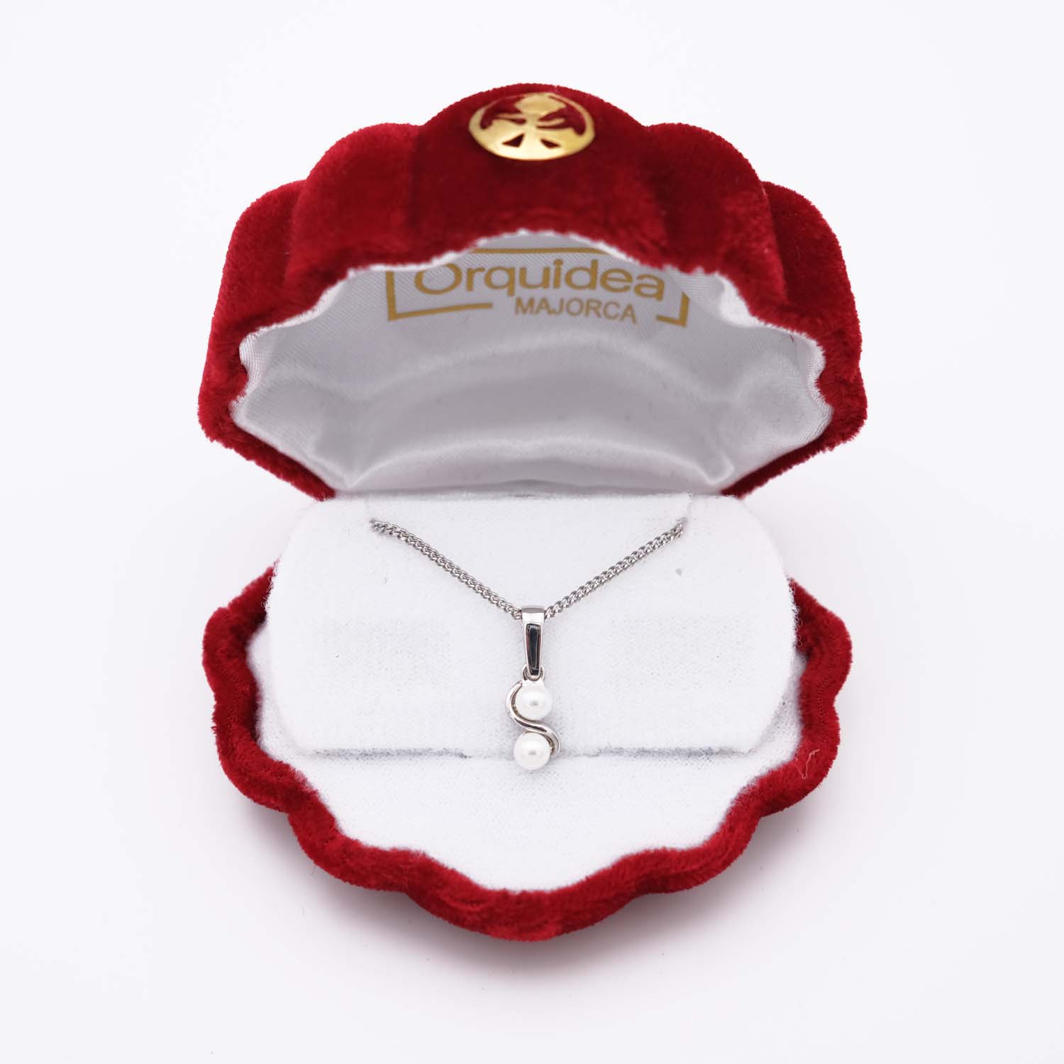 Pendentif en Perles de Majorque et Chaîne - 5 x 17 mm - Image 7