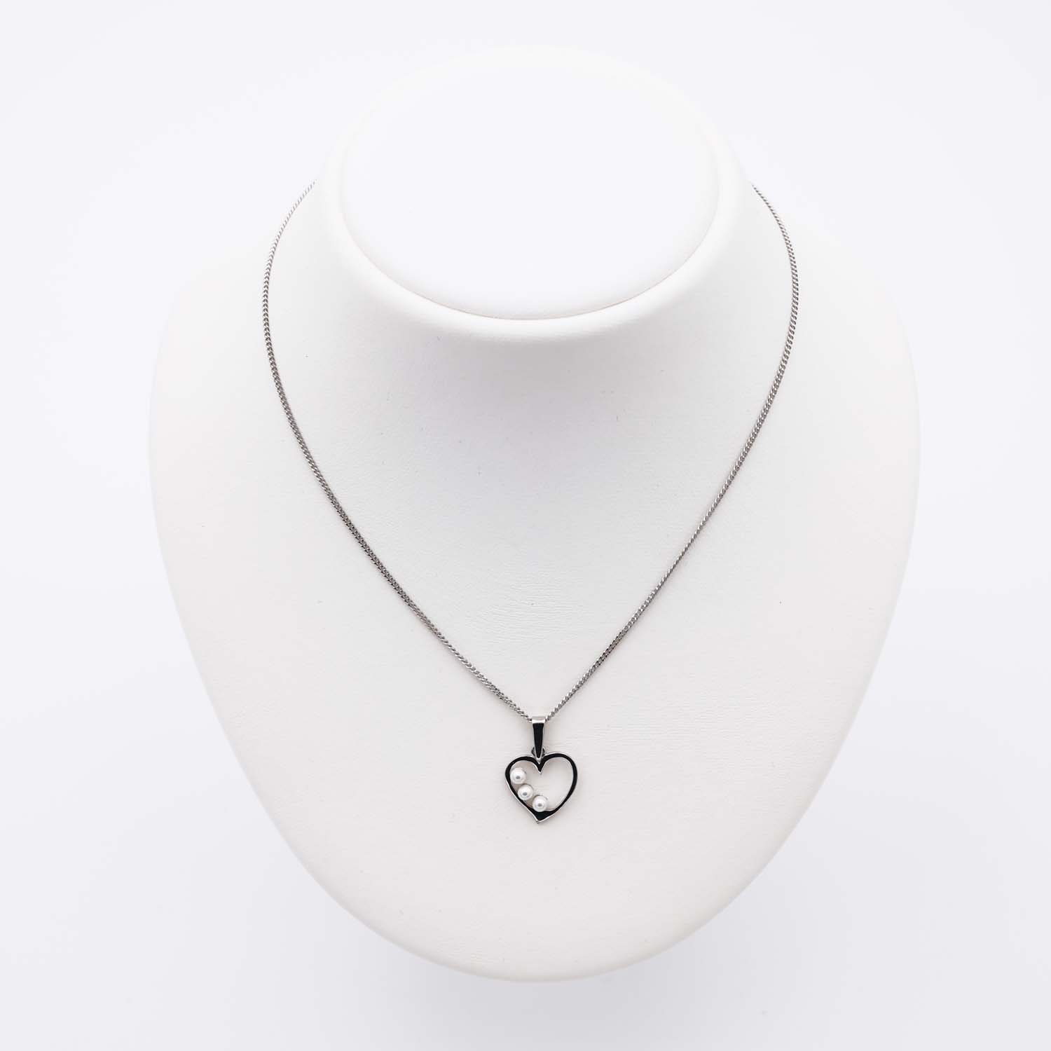 Pendentif en Perles de Majorque et Chaîne - 14 x 19 mm - Image 8