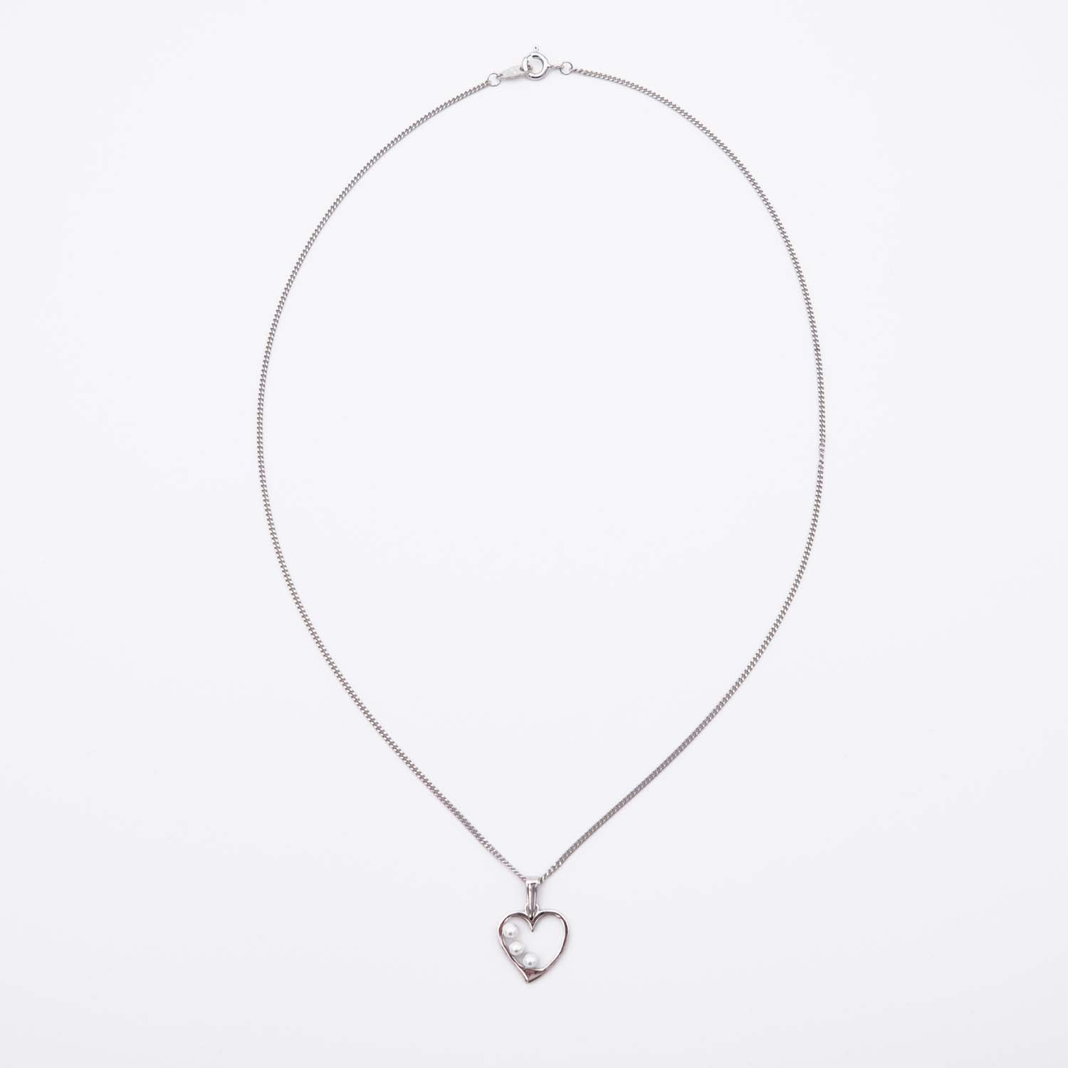 Pendentif en Perles de Majorque et Chaîne - 14 x 19 mm - Image 6