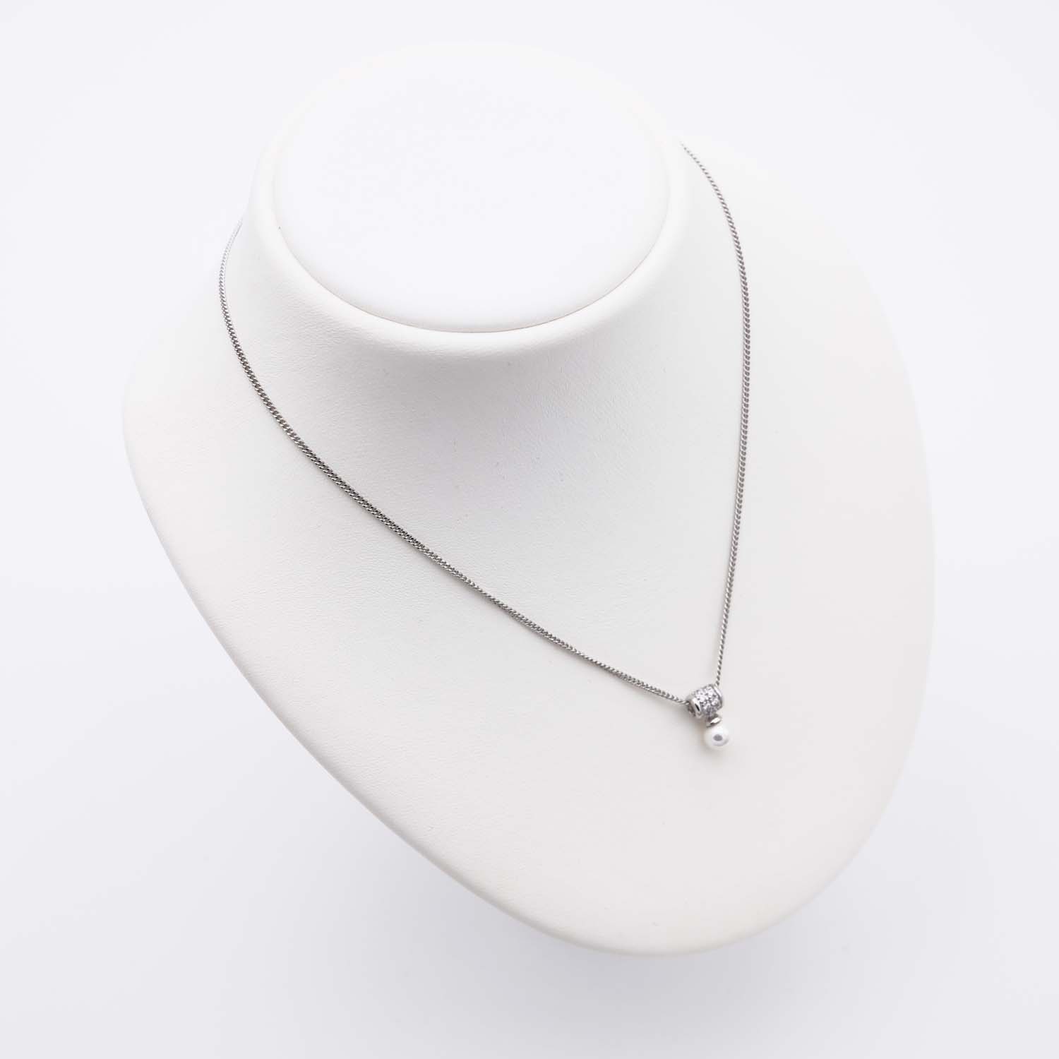 Pendentif en Perles de Majorque et Chaîne - 6 x 16 mm - Image 7