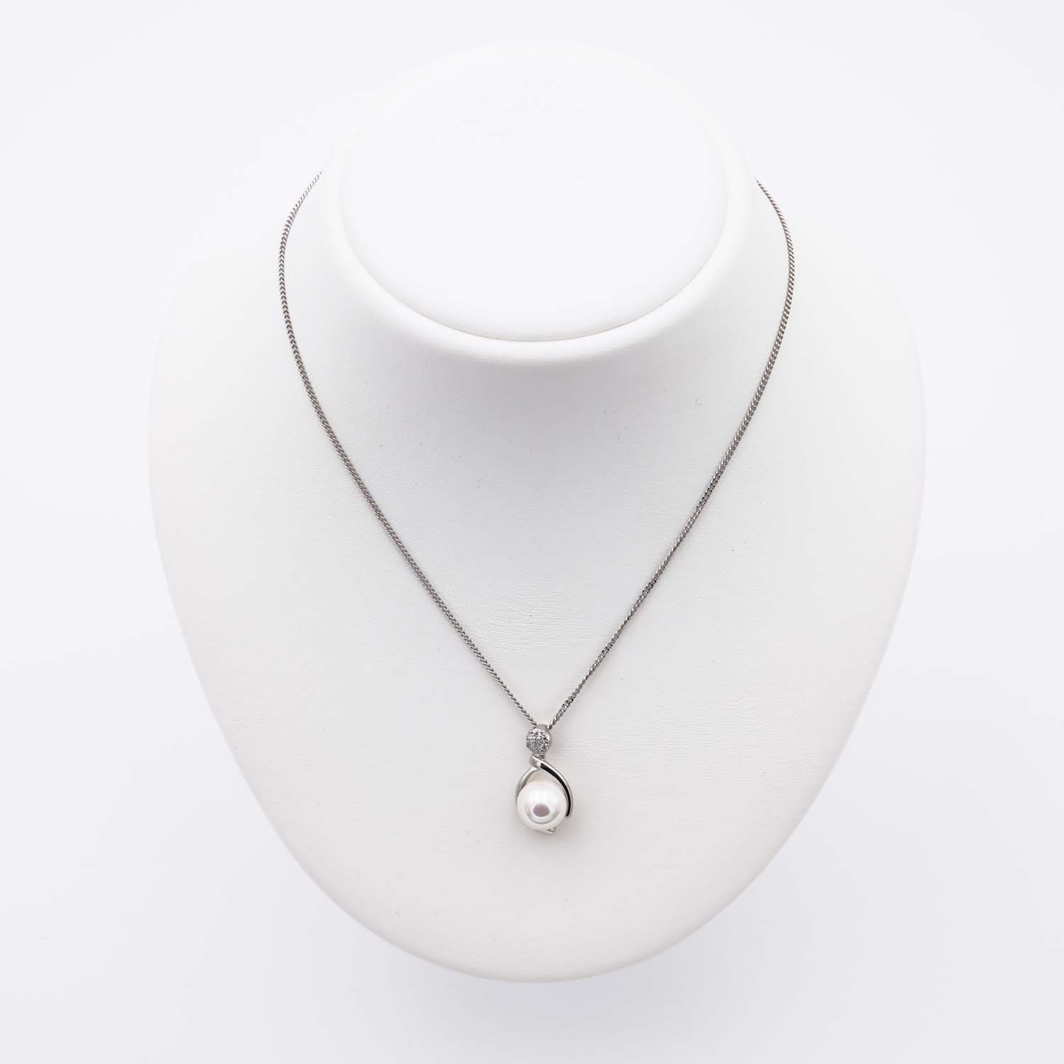 Pendentif en Perles de Majorque et Chaîne - 10 x 23 mm - Image 8