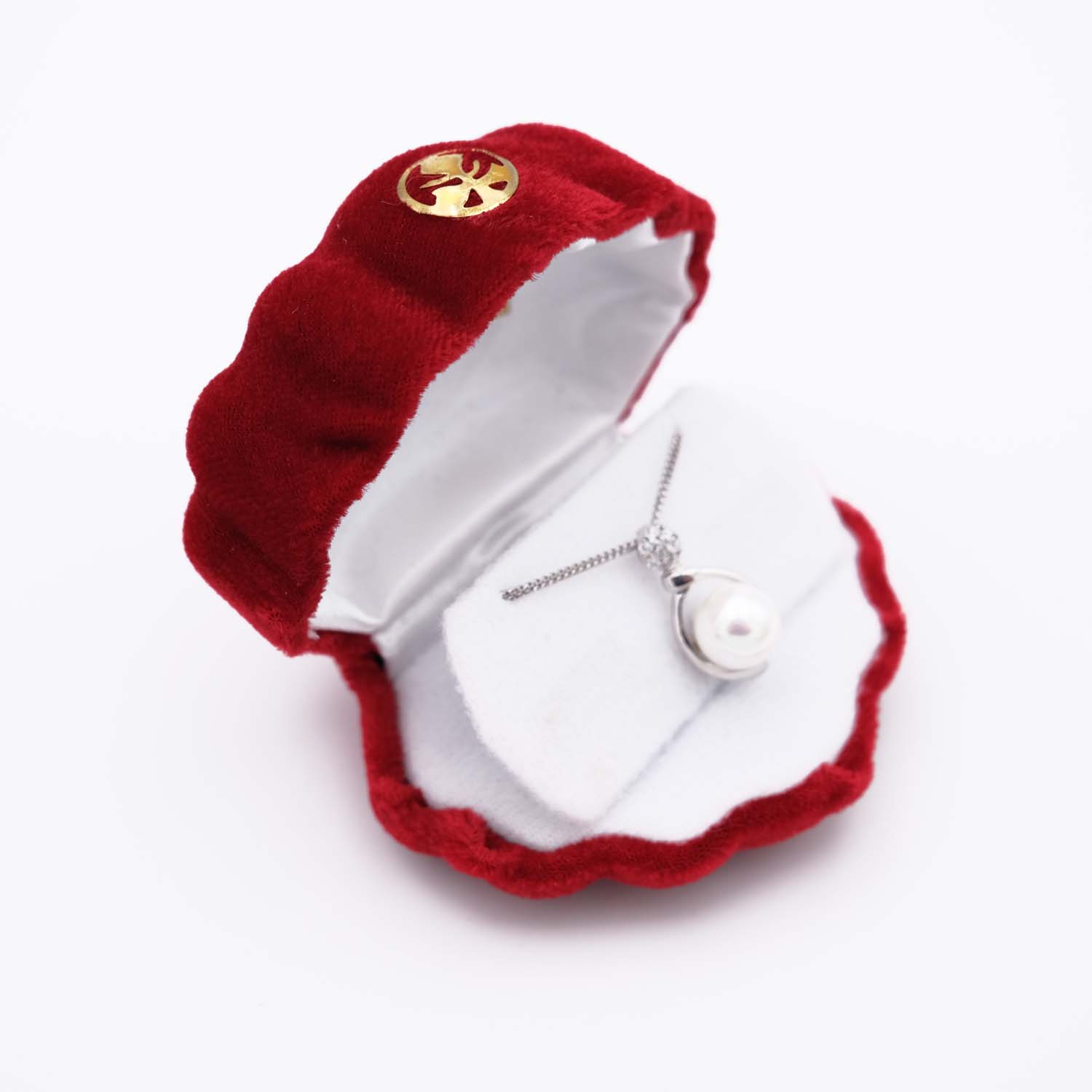 Pendentif en Perles de Majorque et Chaîne - 10 x 23 mm - Image 2