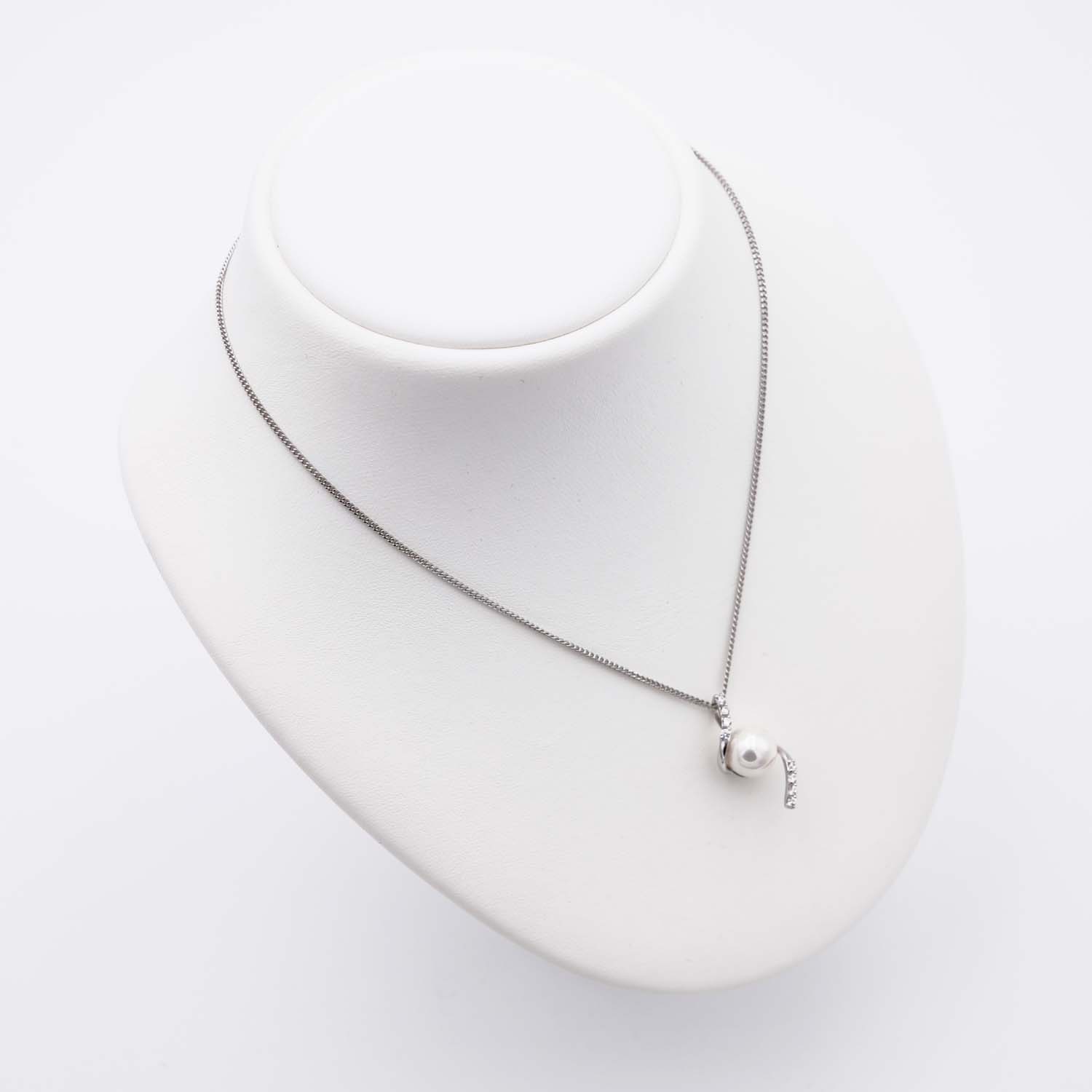 Pendentif en Perles de Majorque et Chaîne - 10 x 24 mm - Image 7