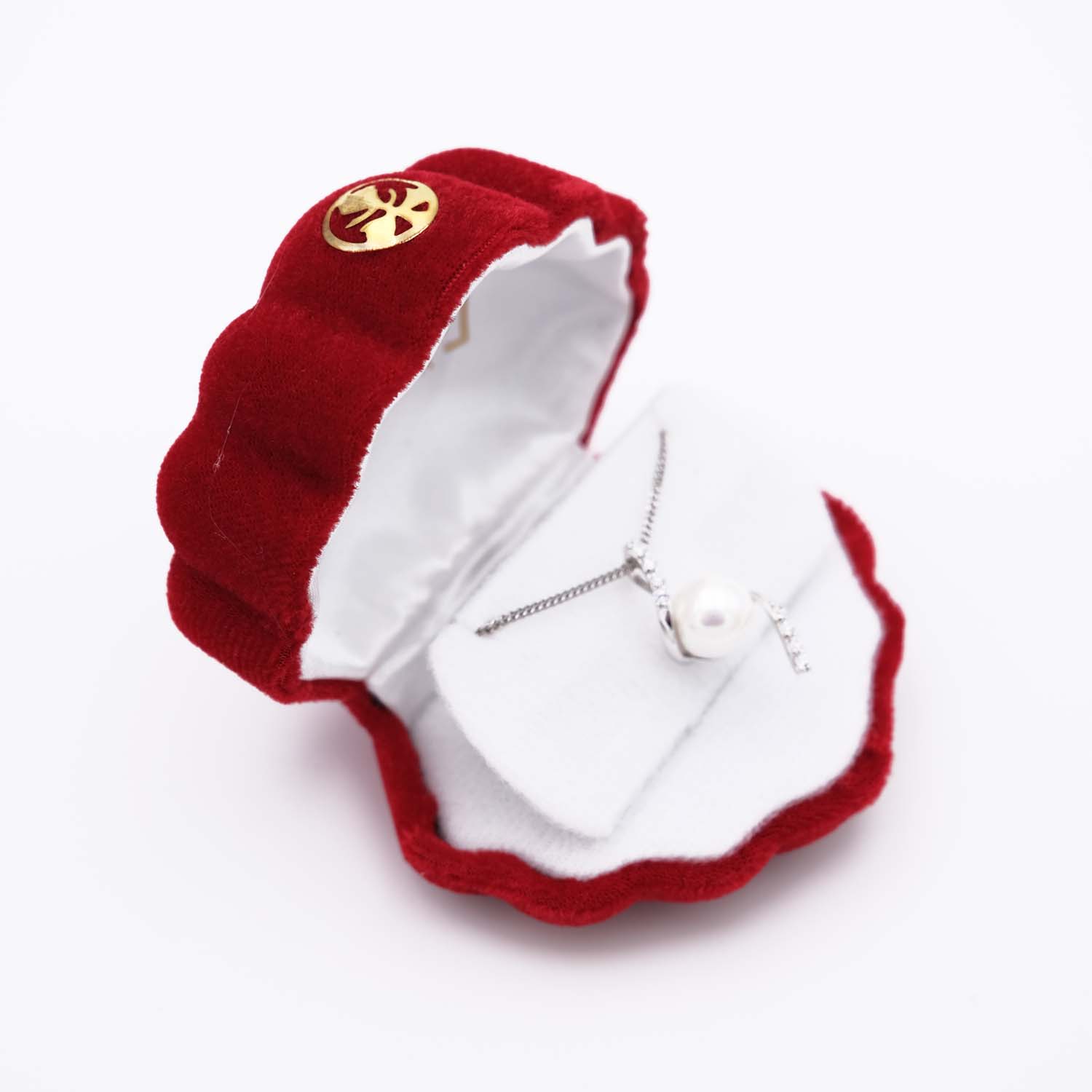 Pendentif en Perles de Majorque et Chaîne - 10 x 24 mm - Image 2