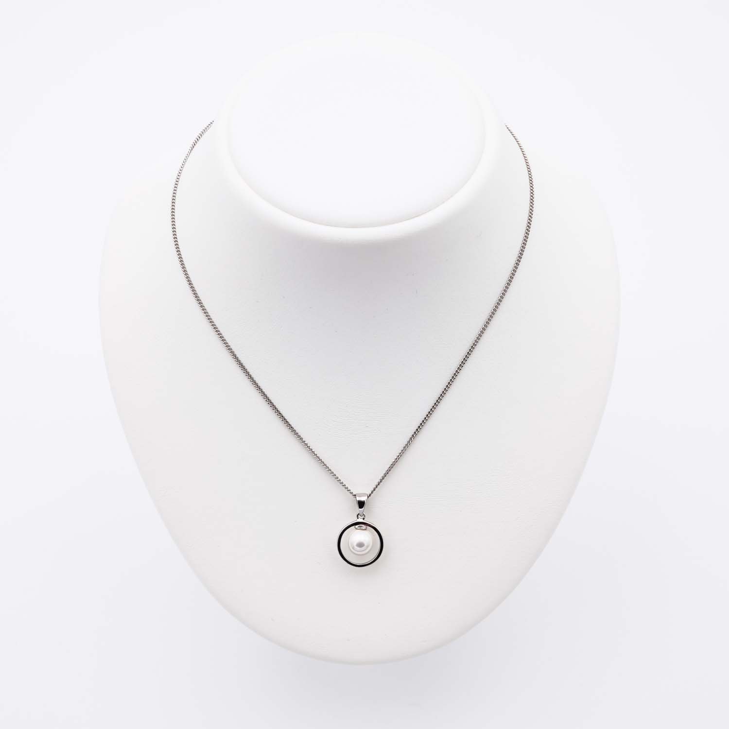 Pendentif en Perles de Majorque et Chaîne - 13 x 13 mm - Image 8