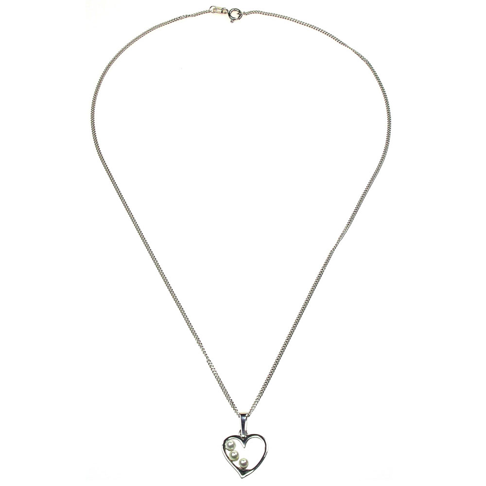 Pendentif en Perles de Majorque et Chaîne - 14 x 19 mm - Image 9