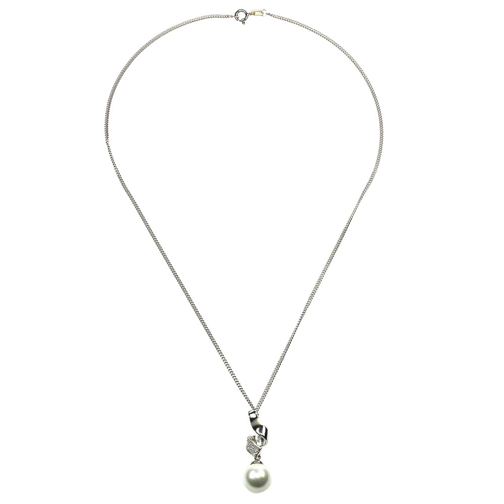 Pendentif en Perles de Majorque et Chaîne - 10 x 31 mm - Image 9